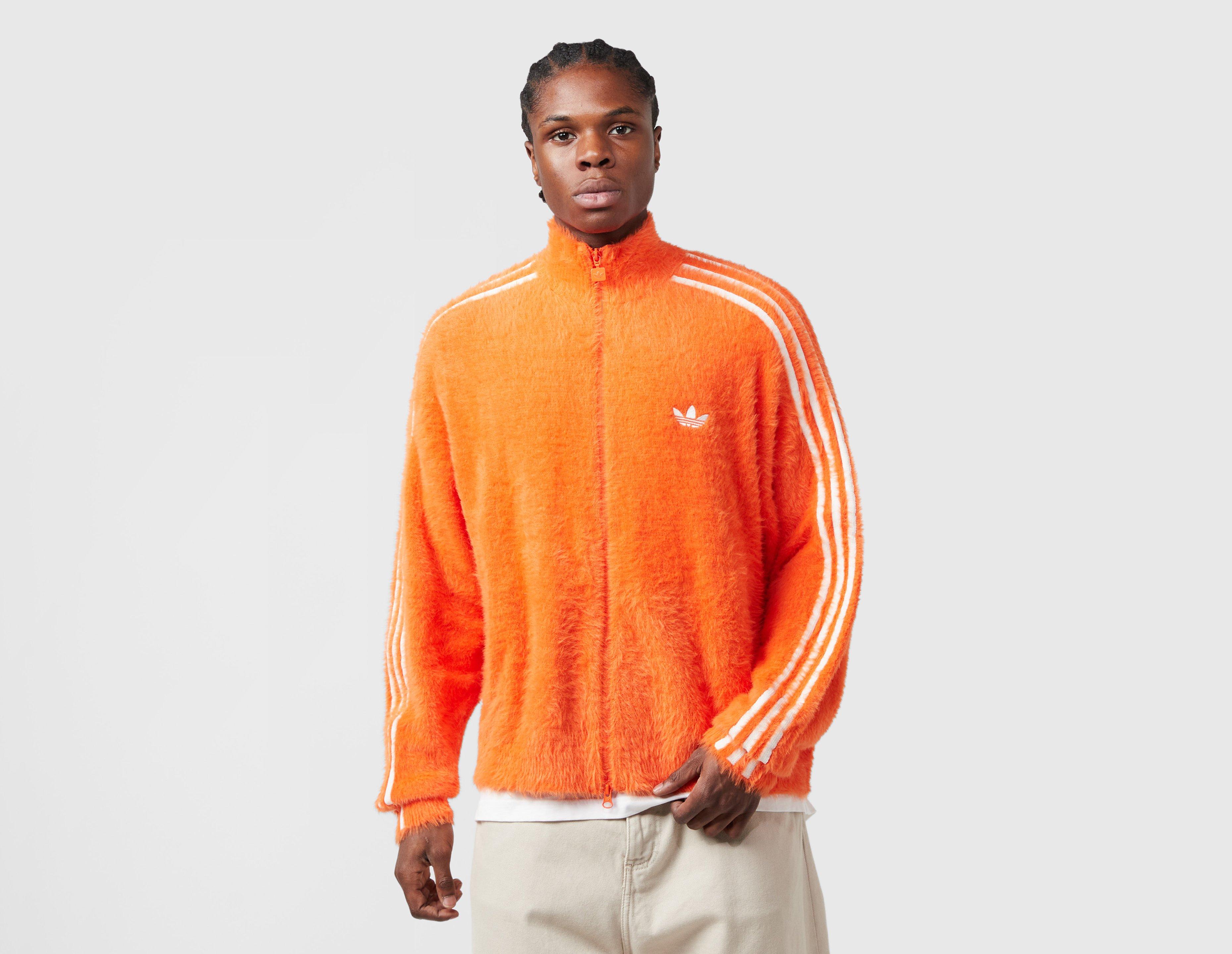 Adidas Originals Faux Mohair Classic Track Top Orange in  Men's Size XL