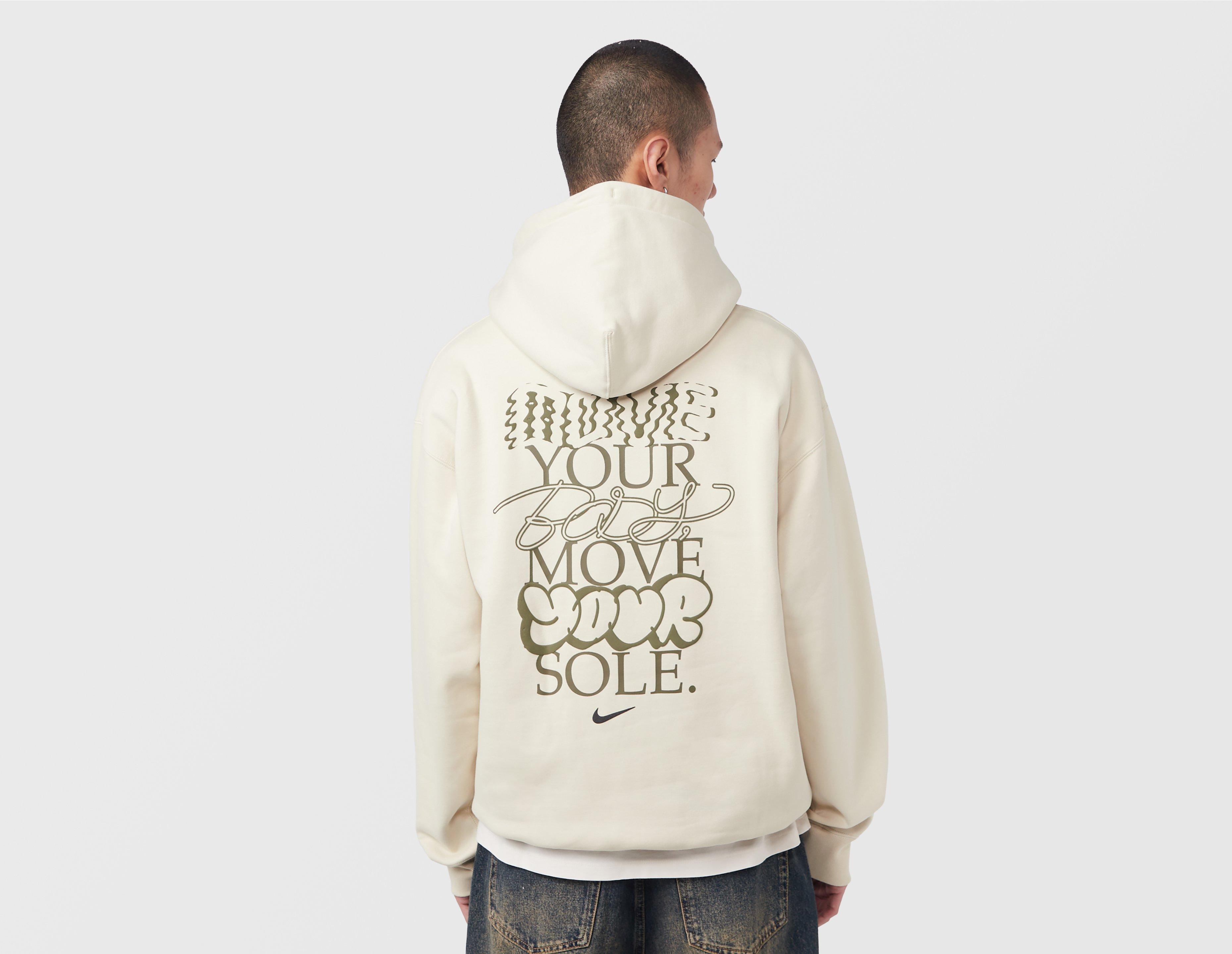 Nike Solo Swoosh Graphic Hoodie Beige in  Men's Size Medium