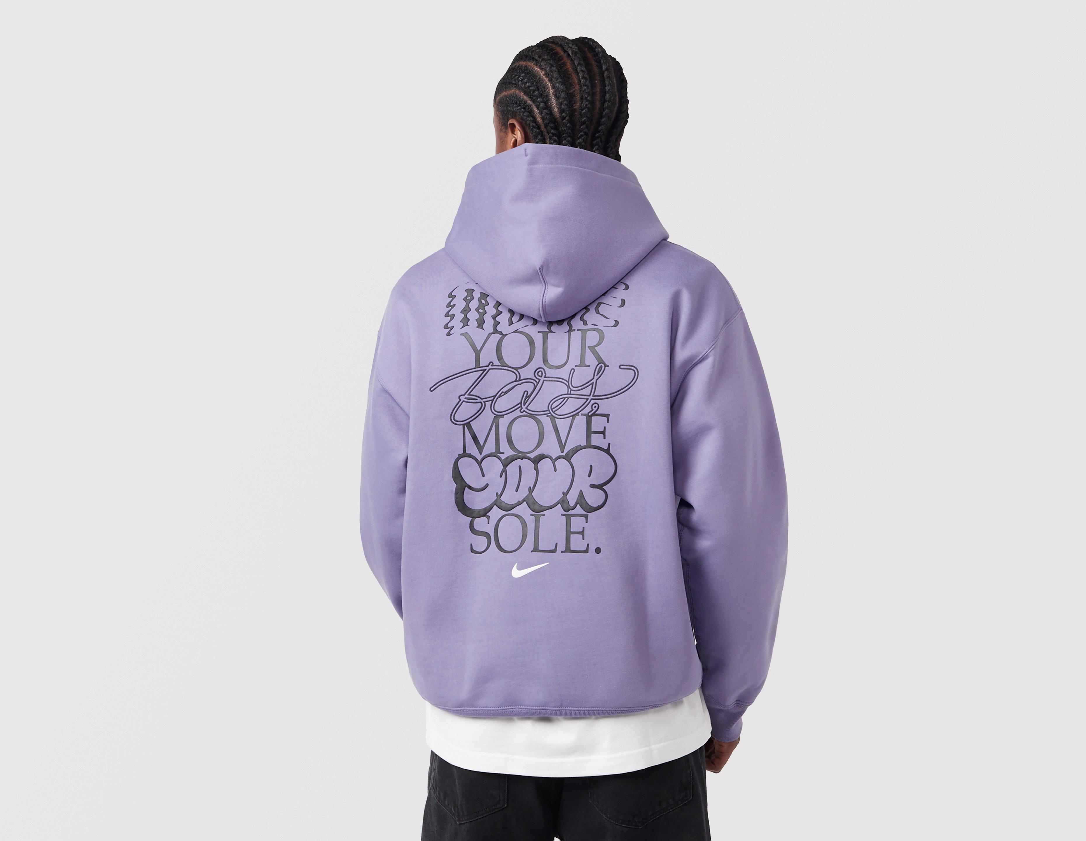 Nike Solo Swoosh Graphic Hoodie Purple in  Men's Size Medium