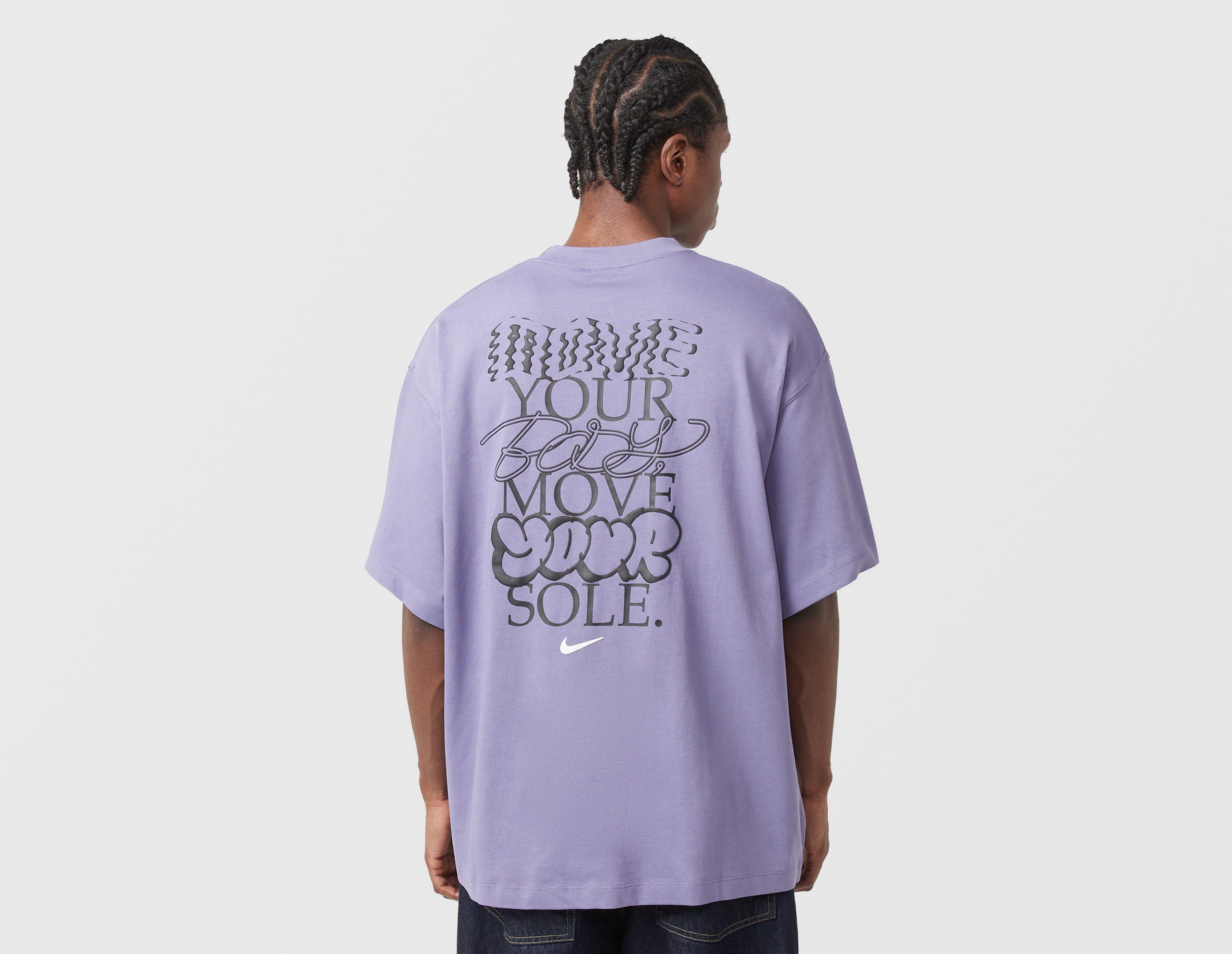 Nike Solo Swoosh Graphic T-Shirt Purple in  Men's Size Medium