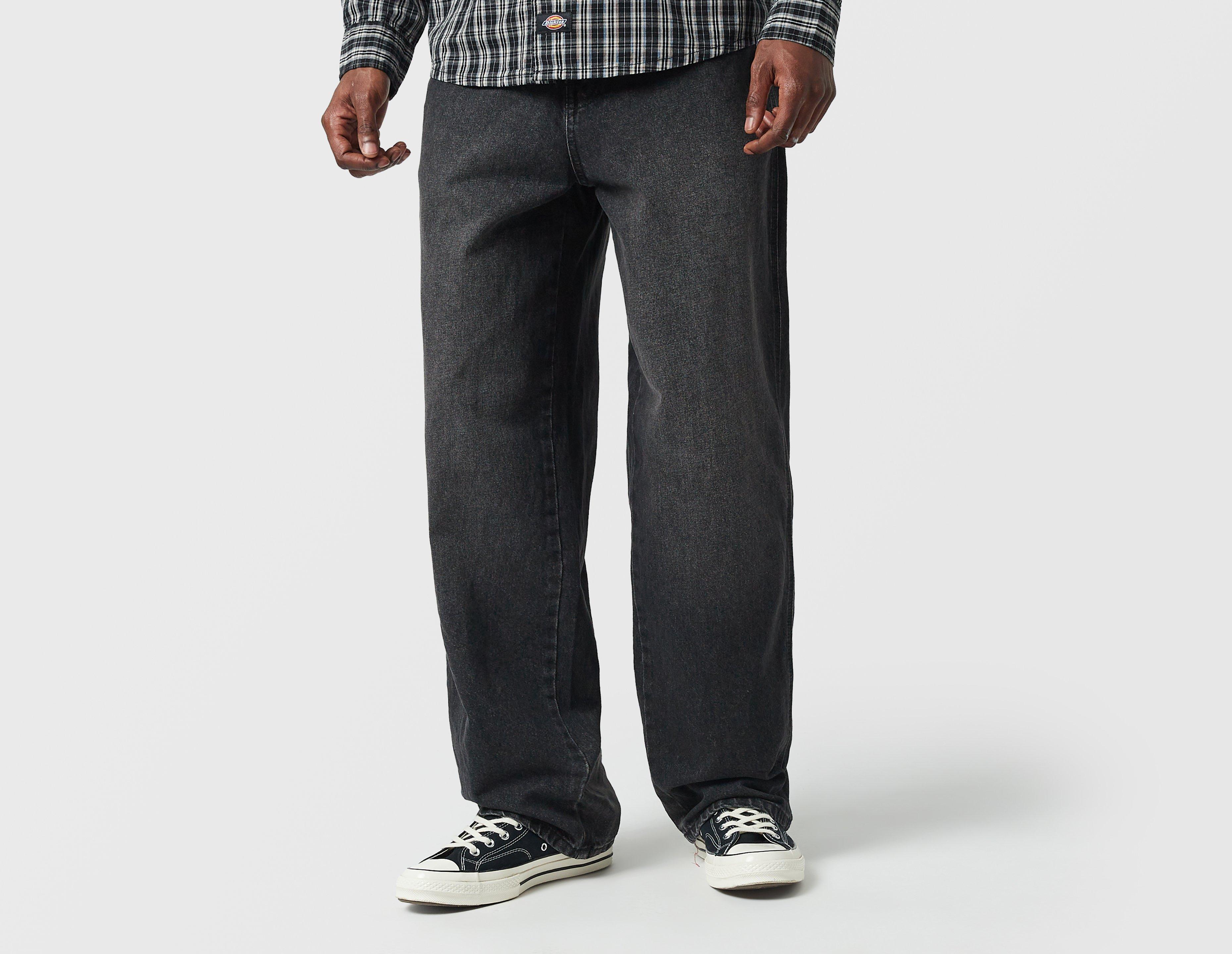 Dickies 958 Baggy Straight Work Jeans Black in  Men's Size 32