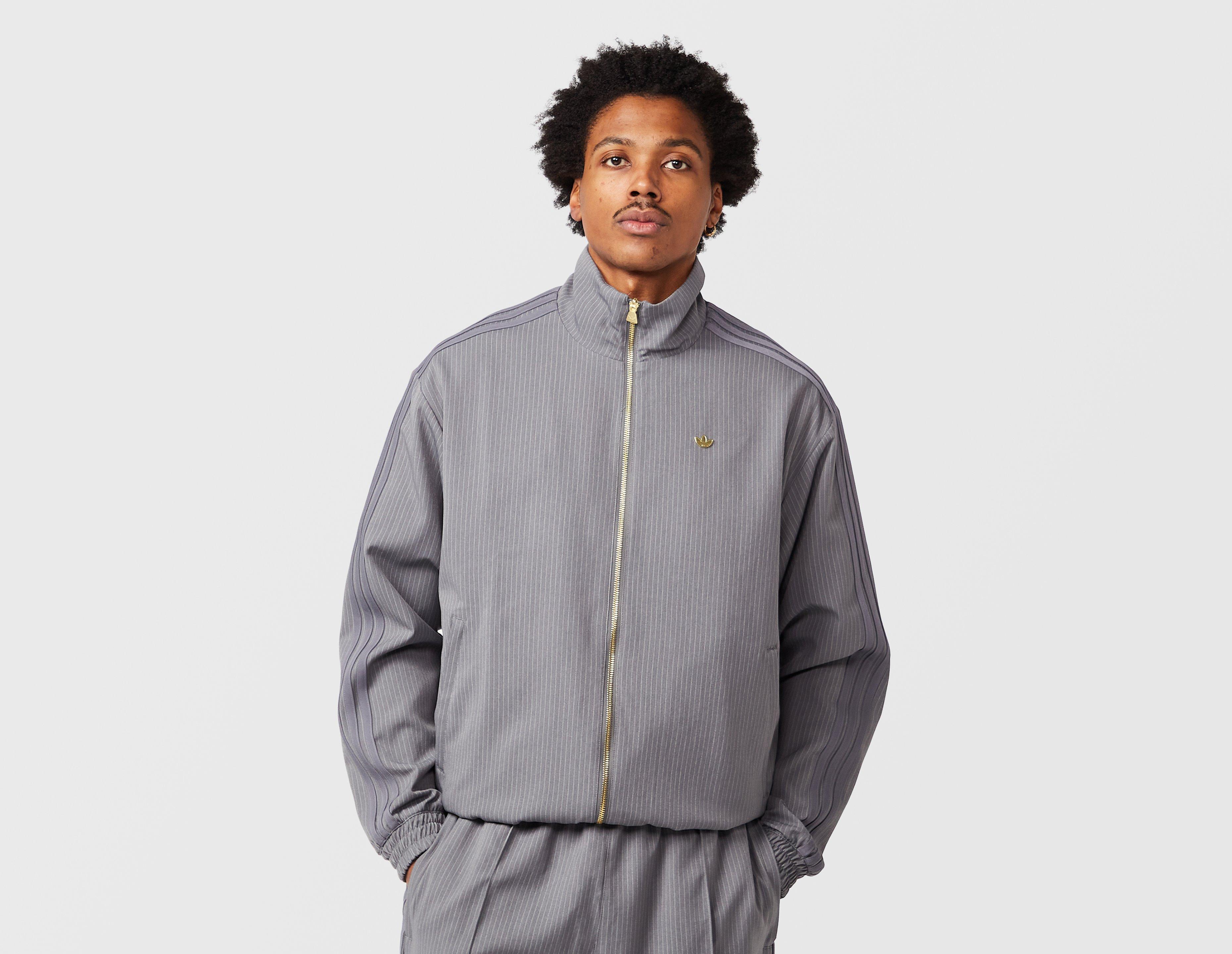 Adidas Originals Firebird Loose Pinstripes Track Top Grey in  Men's Size XL