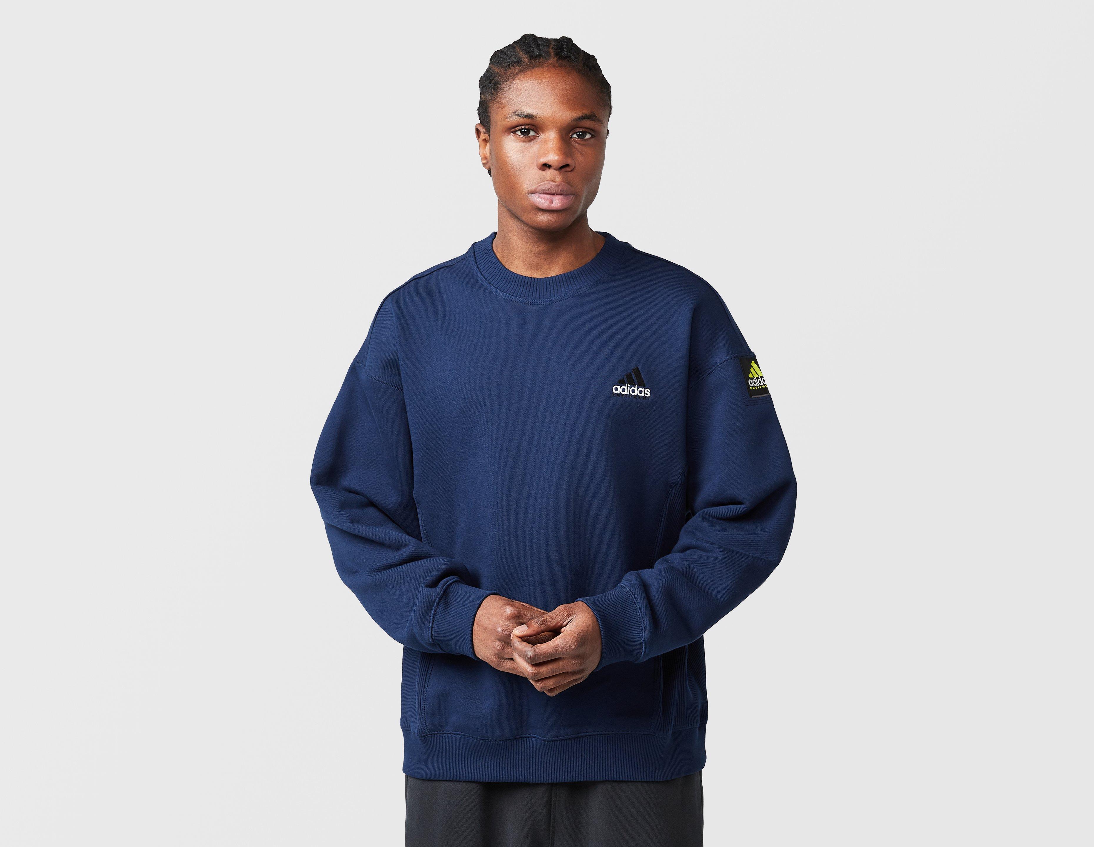 Adidas Originals Eqt Ribbed Sweatshirt Blue in  Men's Size XL