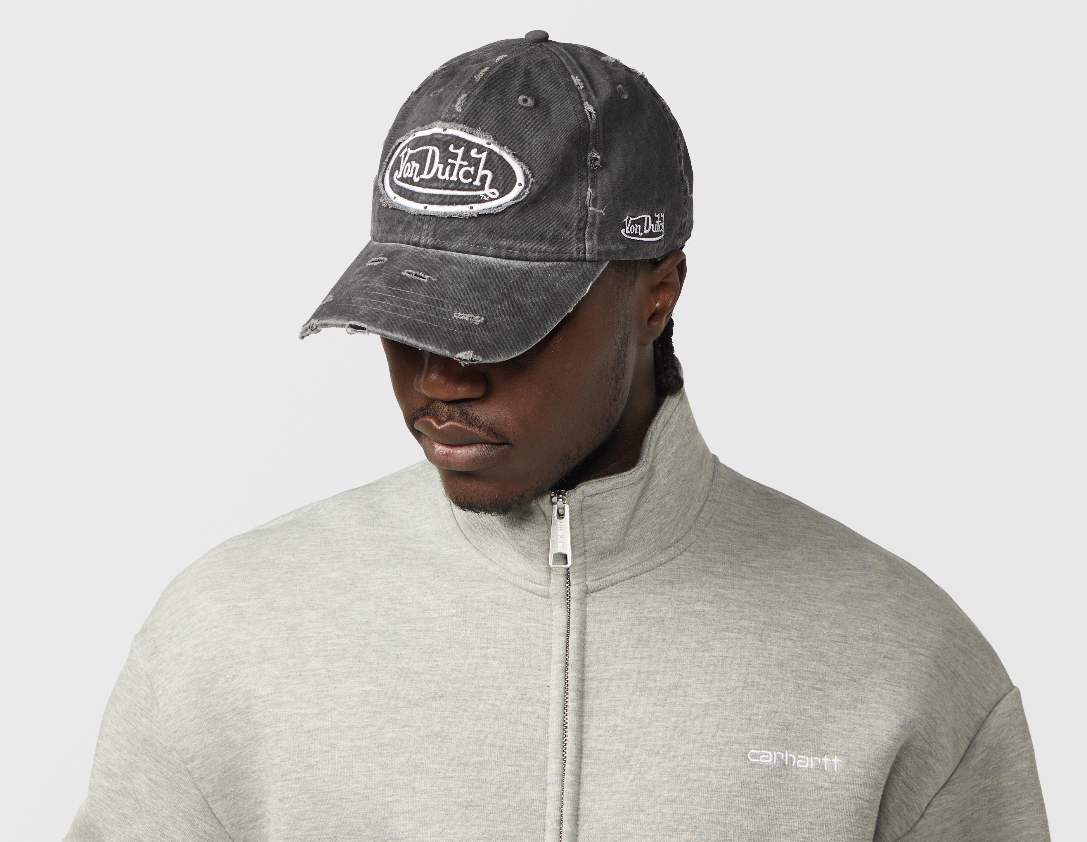 Von Dutch Distressed Dad Cap Grey in   Size One Size