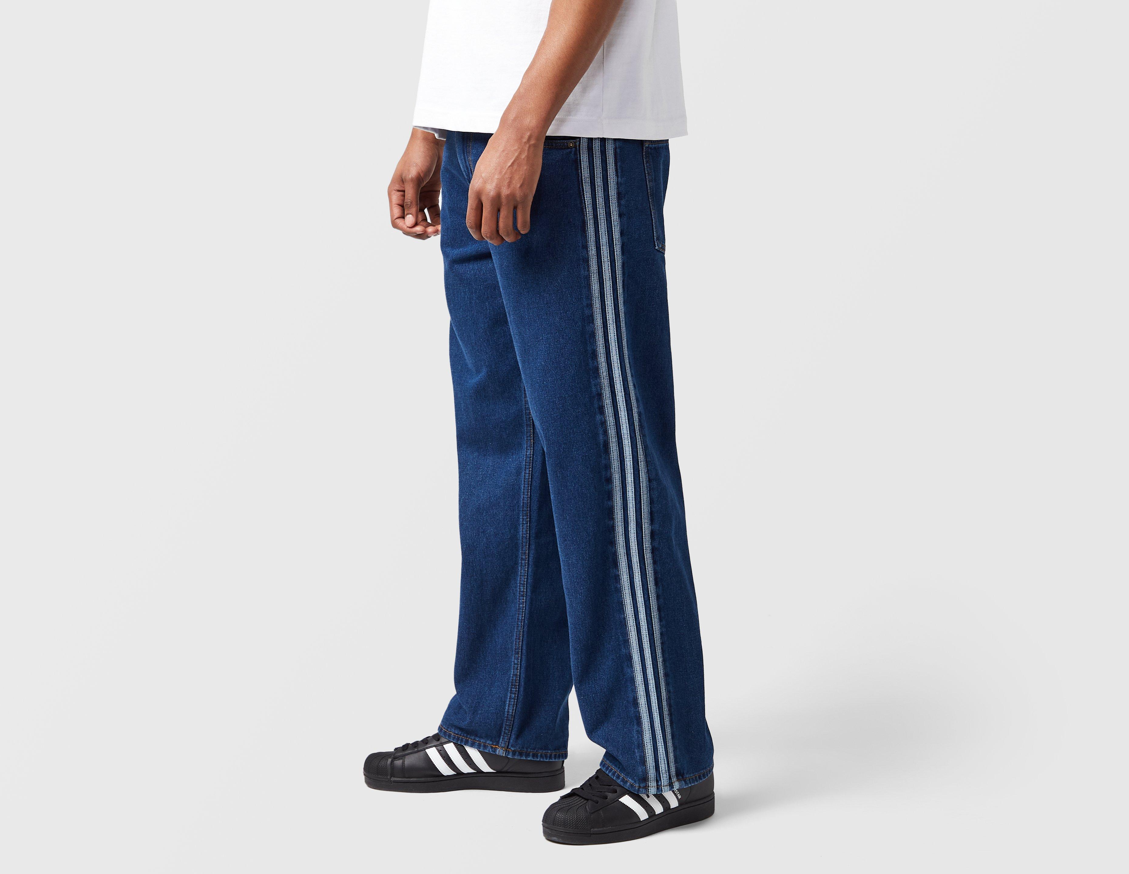 Adidas Originals Firebird Denim Track Pants Blue in  Men's Size Medium