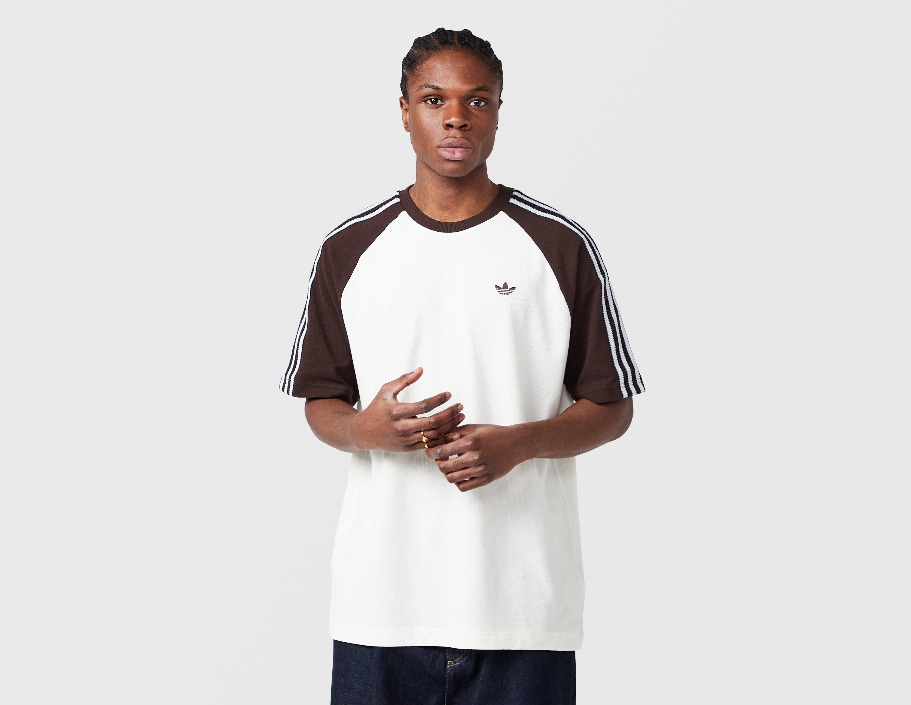 Adidas Originals Britcore Ringer T-Shirt Beige in  Men's Size XL