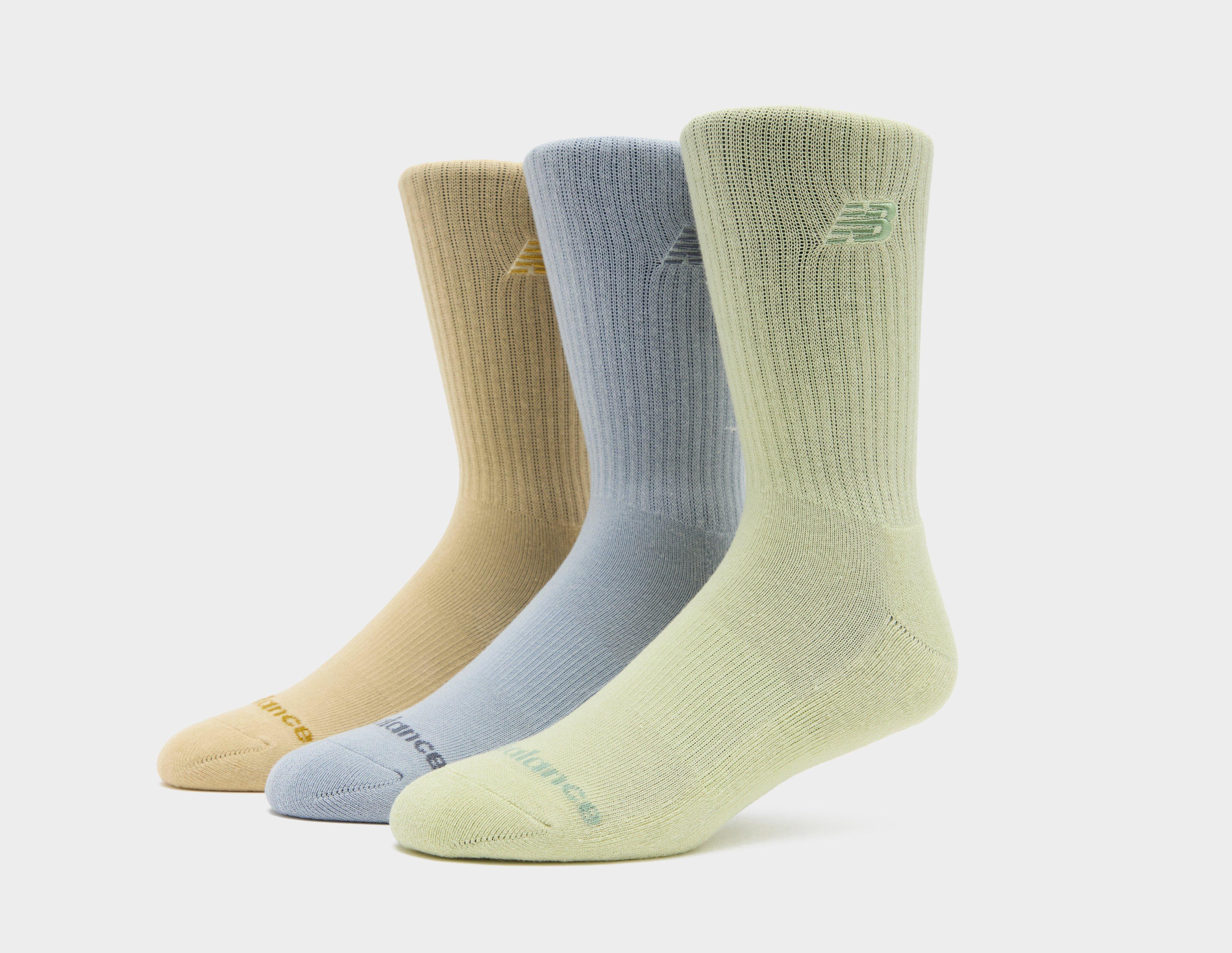New Balance Logo Socks 3-Pack  in   Size Large
