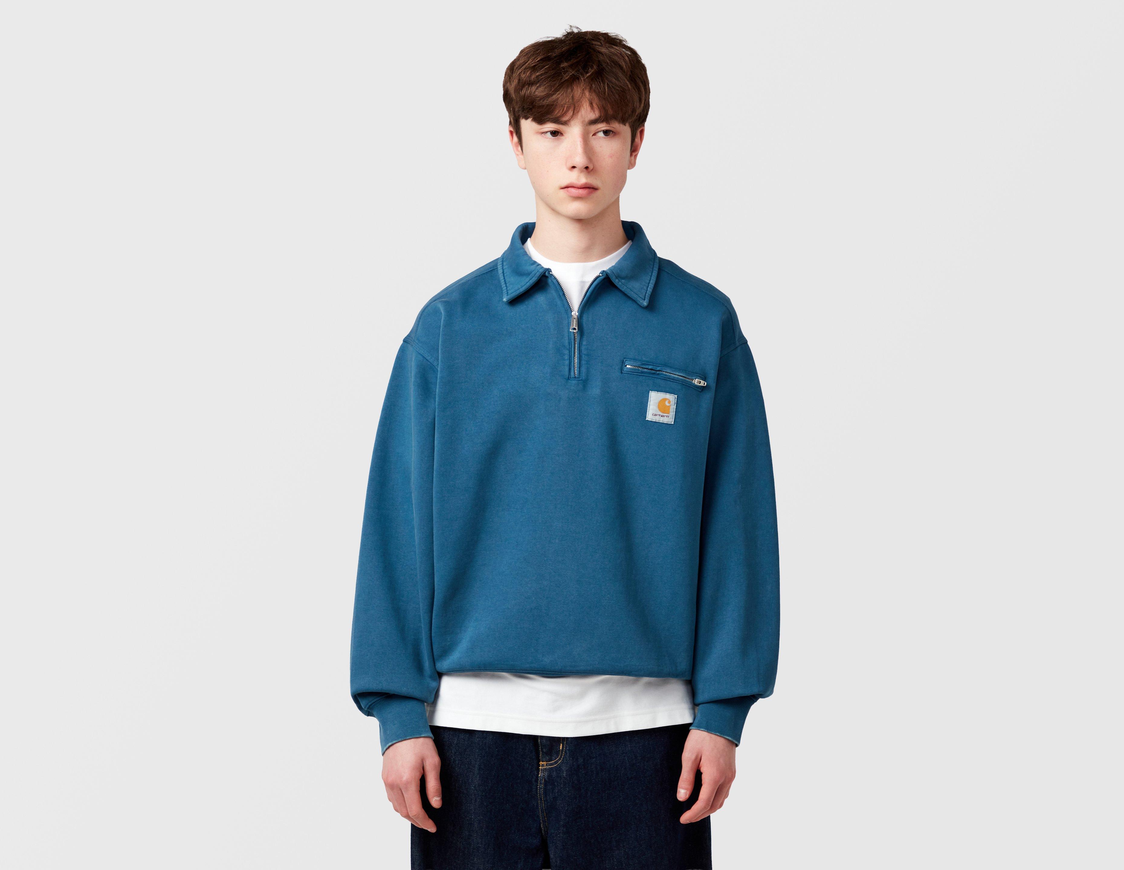 Carhartt Wip Detroit 1/2 Zip Sweatshirt Blue in  Men's Size XL