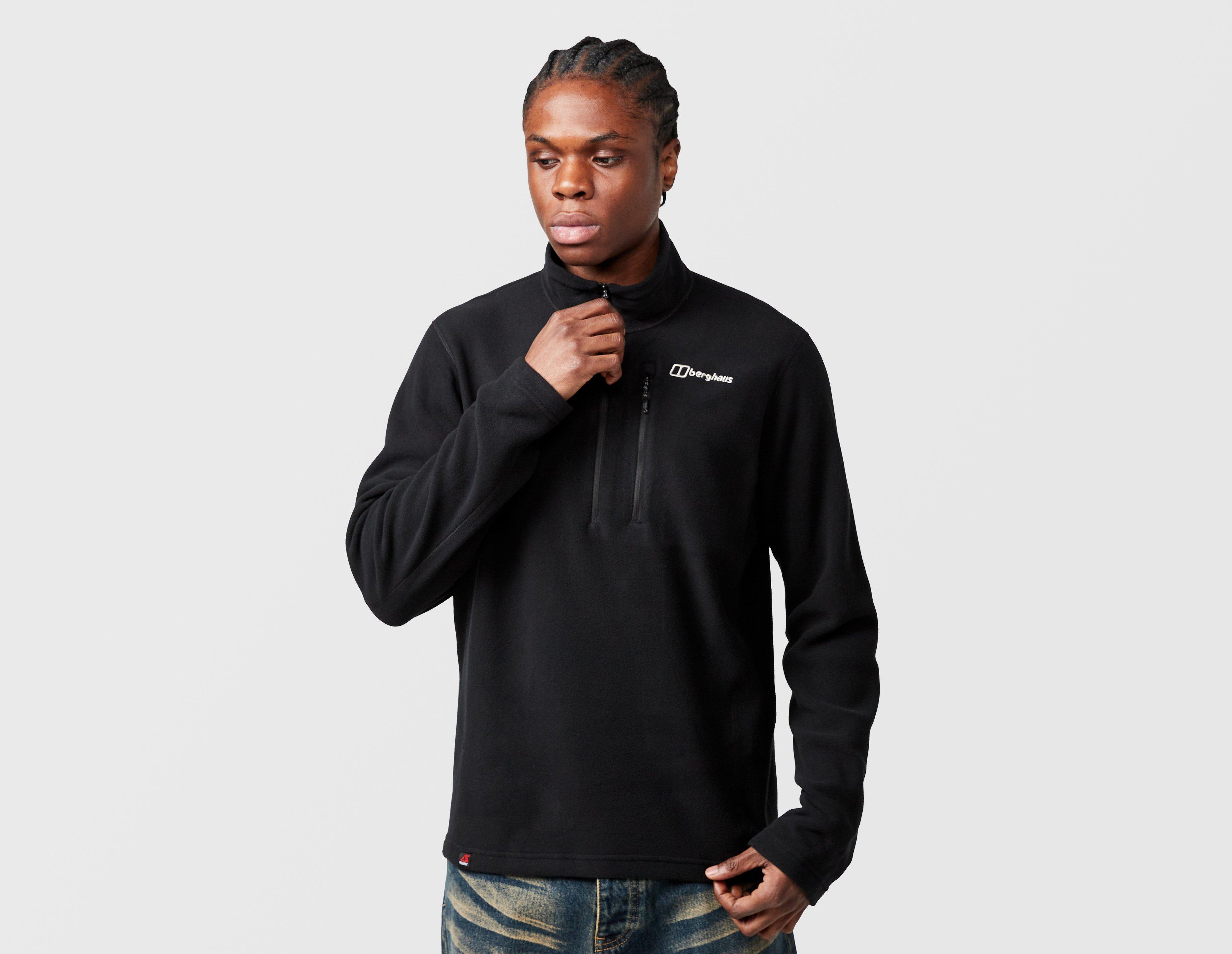Berghaus Prism Micro 1/2 Zip Polartec Fleece Black in  Men's Size Large