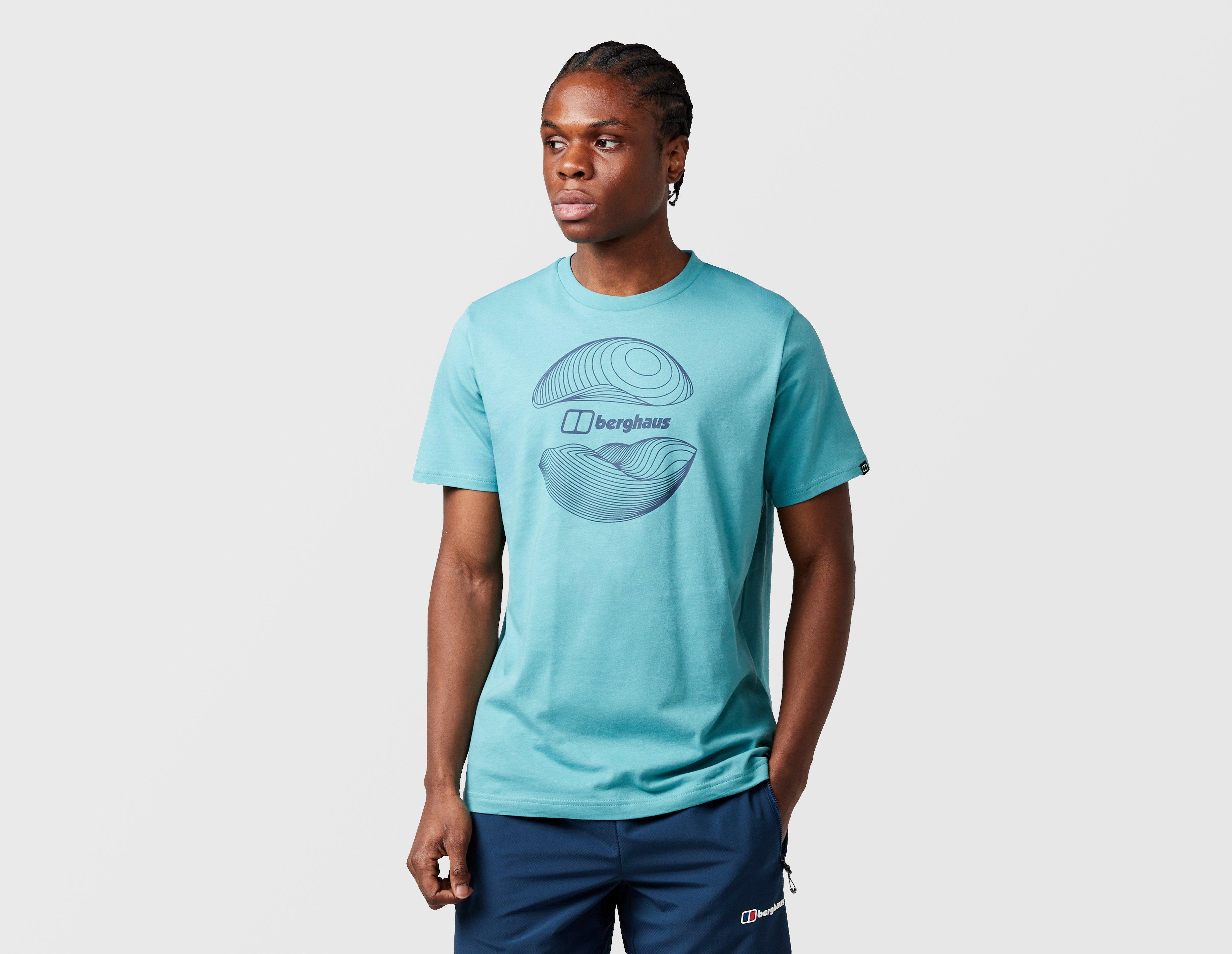Berghaus Curvature T-Shirt Blue in  Men's Size Medium