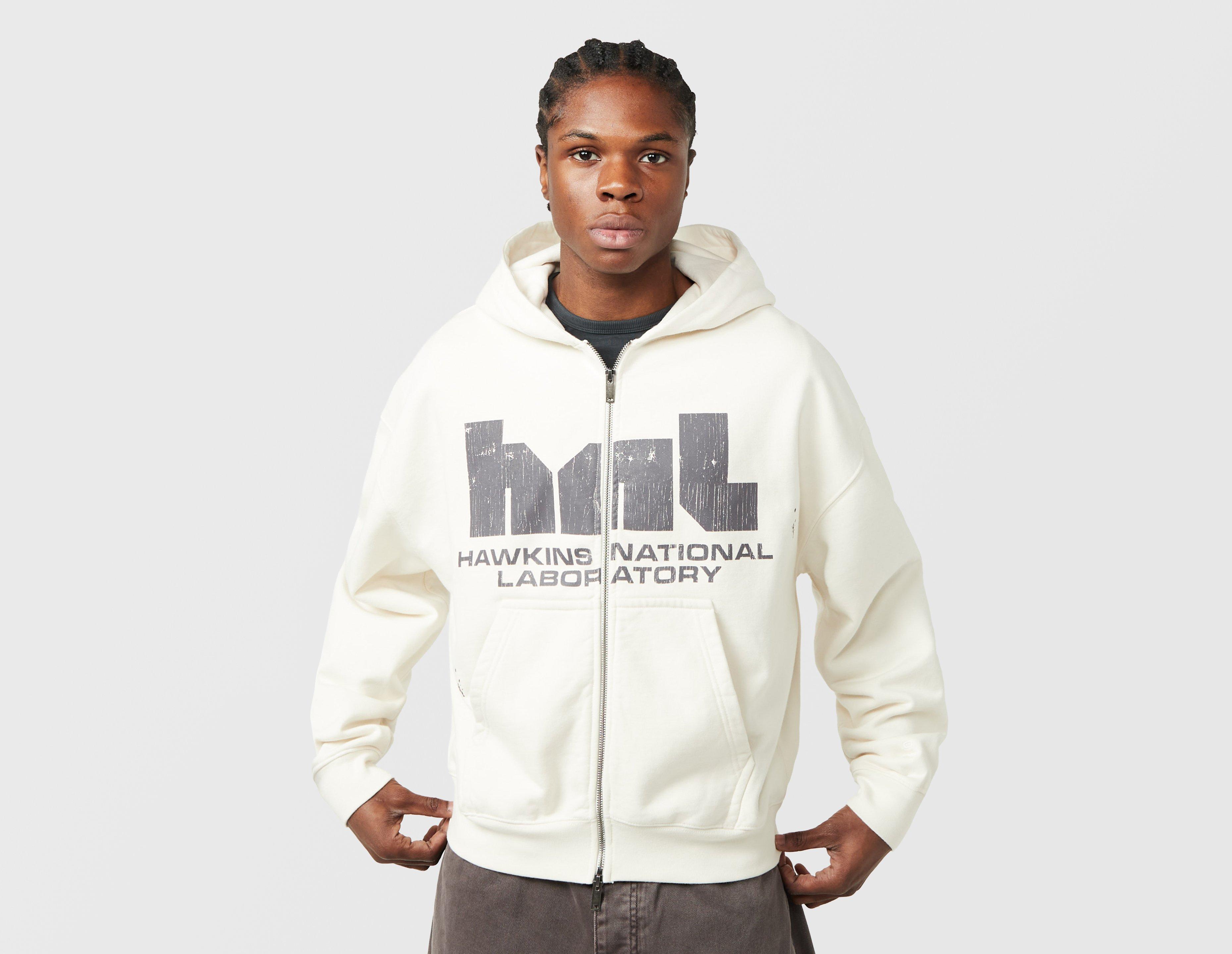 Home Grown X Stranger Things Dna Zip Hoodie White in  Men's Size Large