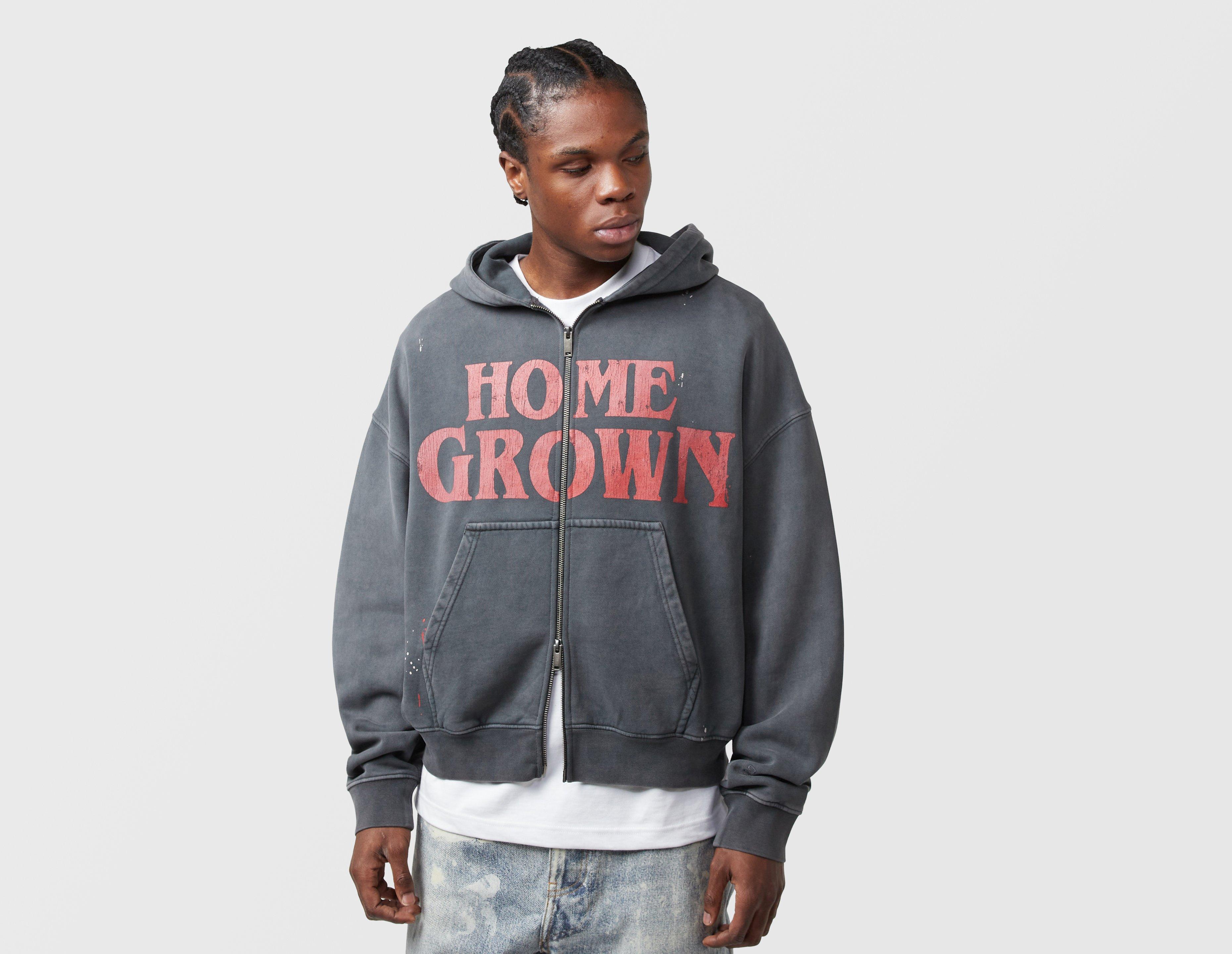 Home Grown X Stranger Things Hive Zip Hoodie Grey in  Men's Size Large