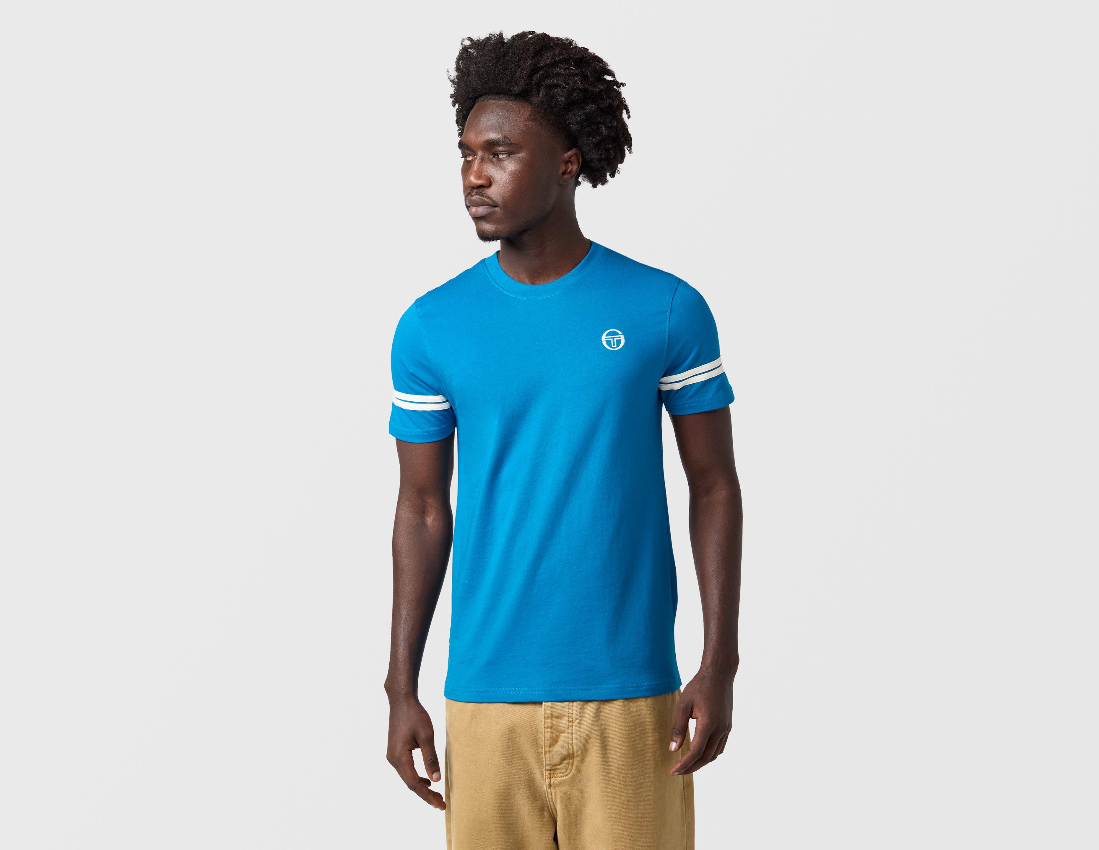 Sergio Tacchini Grello Band T-Shirt Blue in  Men's Size Large