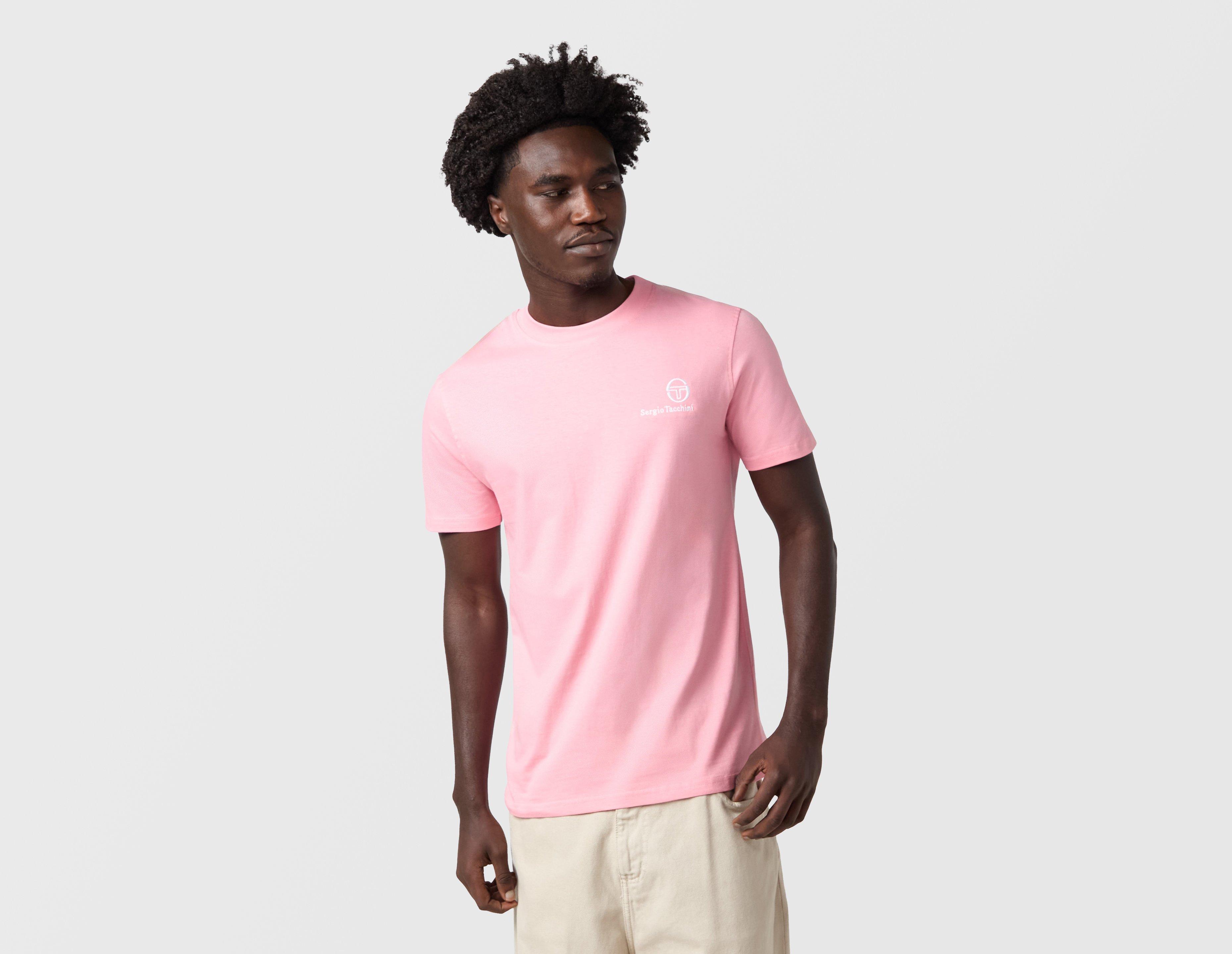 Sergio Tacchini Felton T-Shirt Pink in  Men's Size Medium