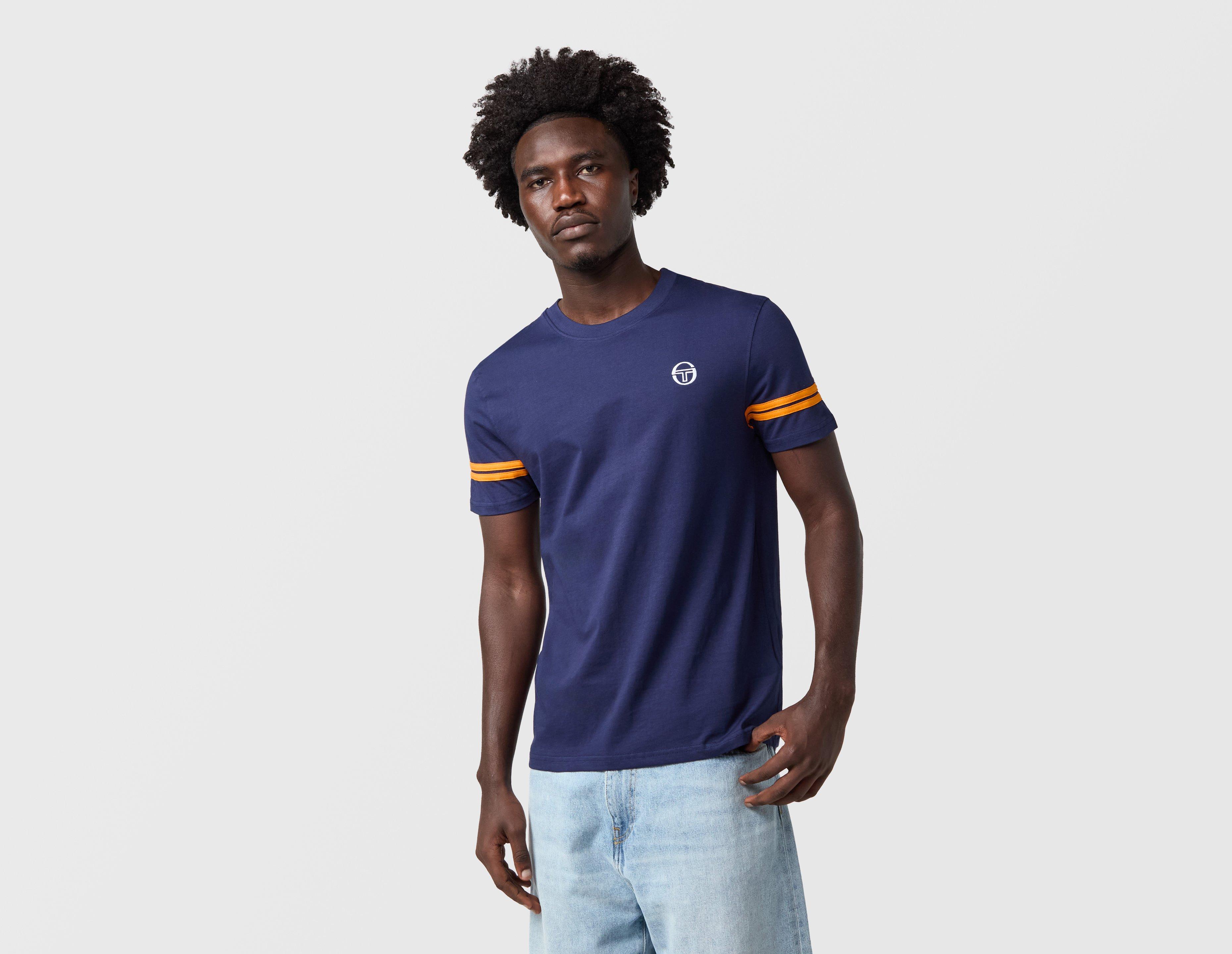Sergio Tacchini Grello Band T-Shirt Blue in  Men's Size Small