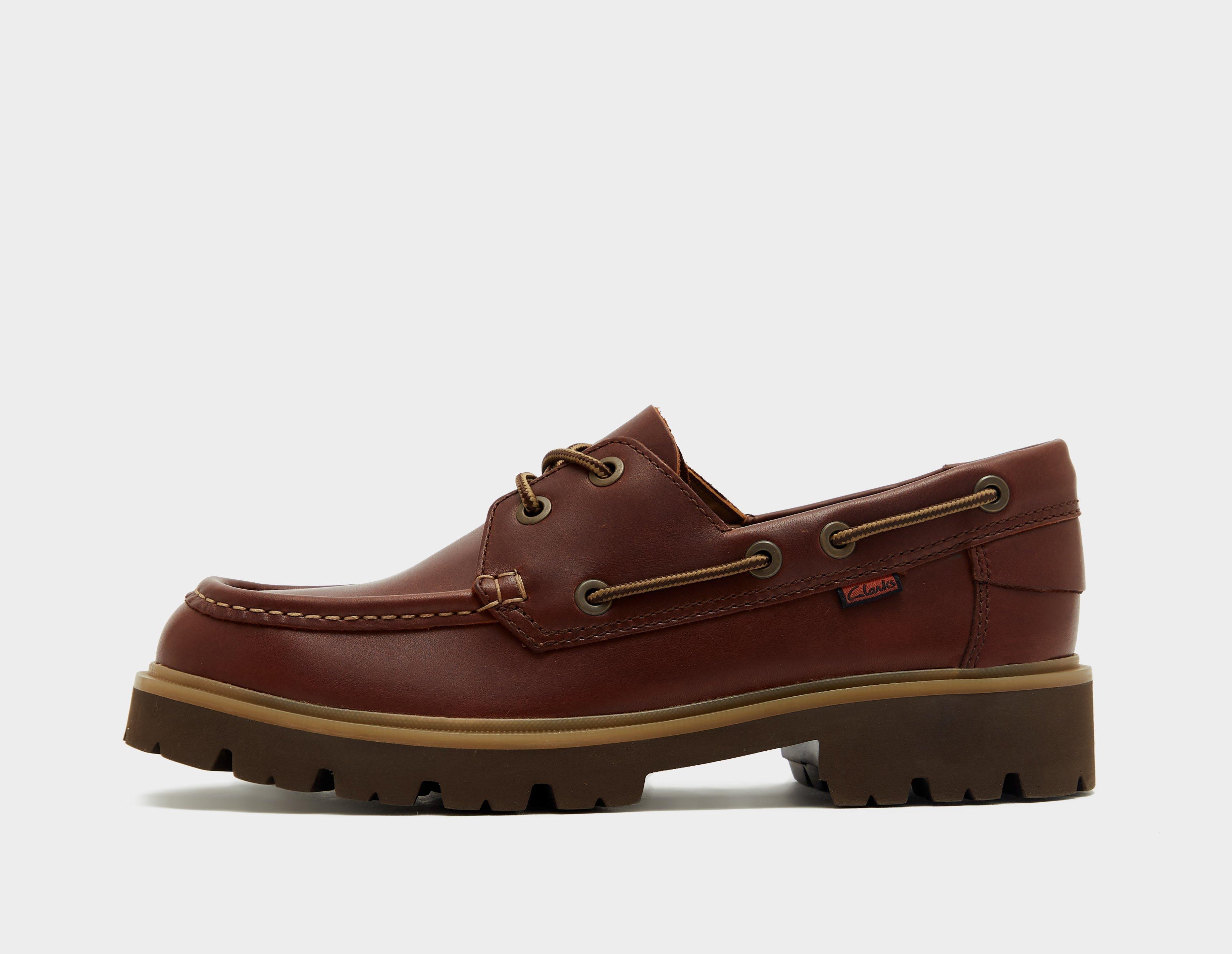 Clarks Originals Cleyhill Boat Shoe Brown in  Men's Size 9