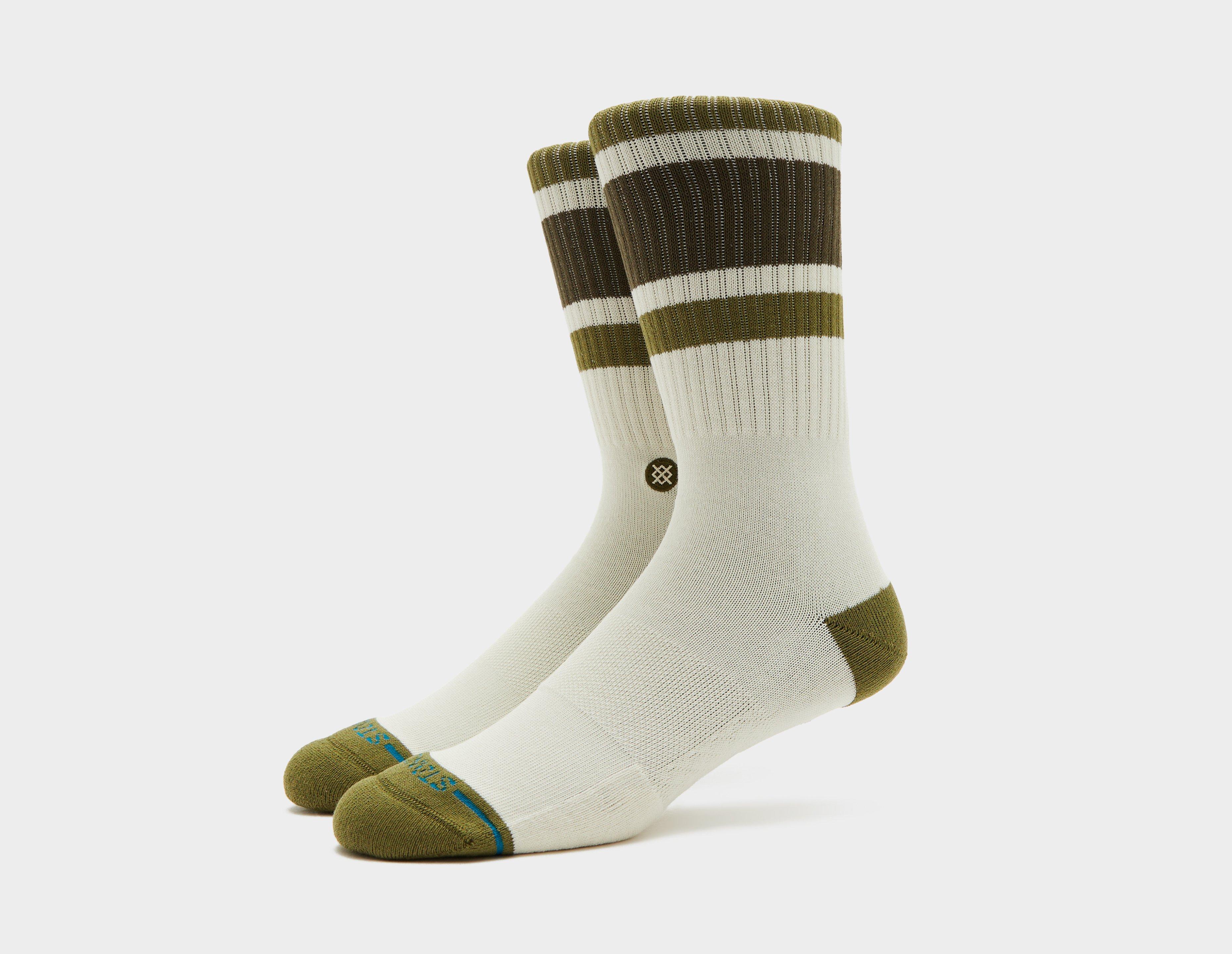 Stance Boyd Crew Socks Green in   Size Large
