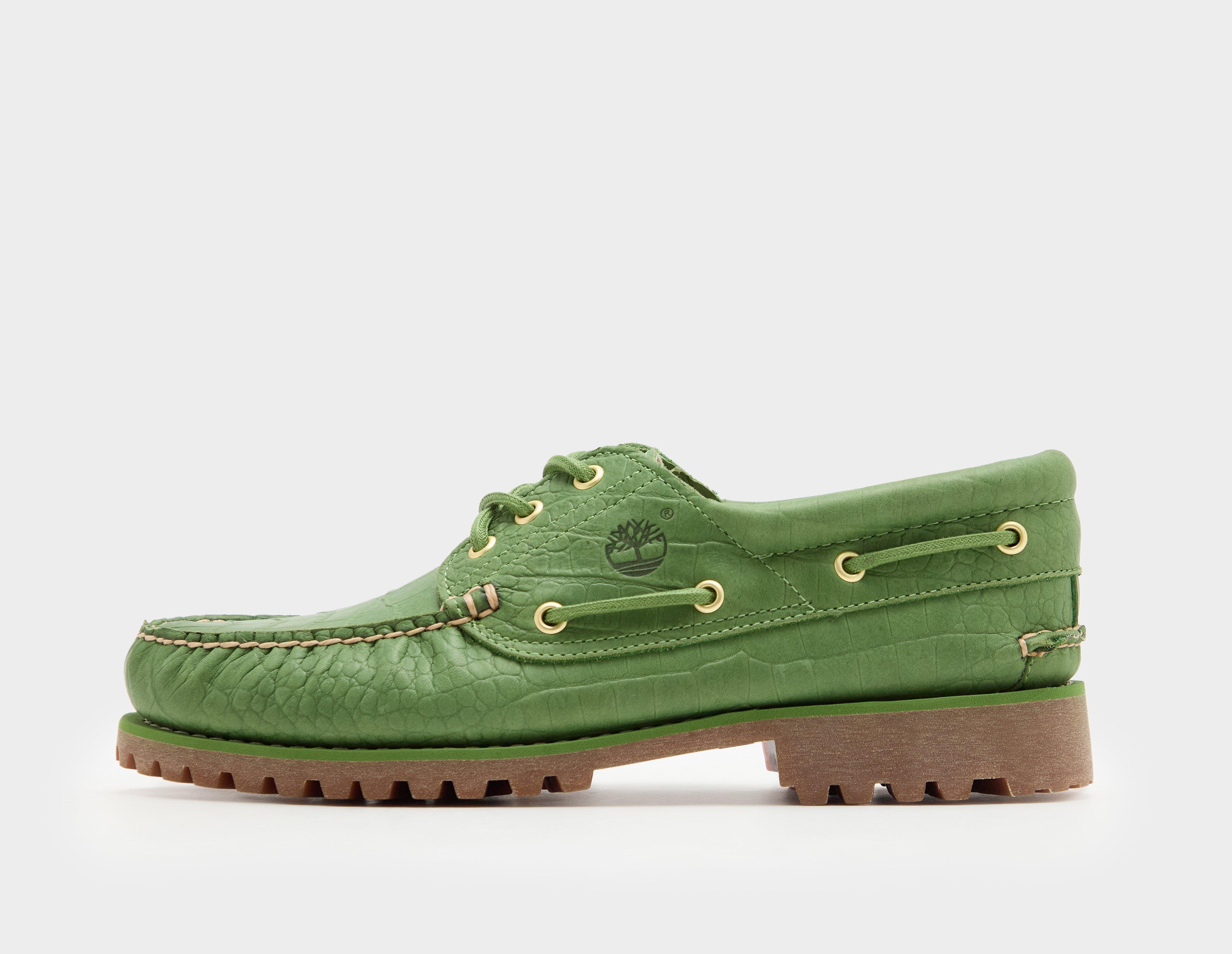 Timberland 3 Eye Authentic Boat Shoe Green in  Men's Size 11