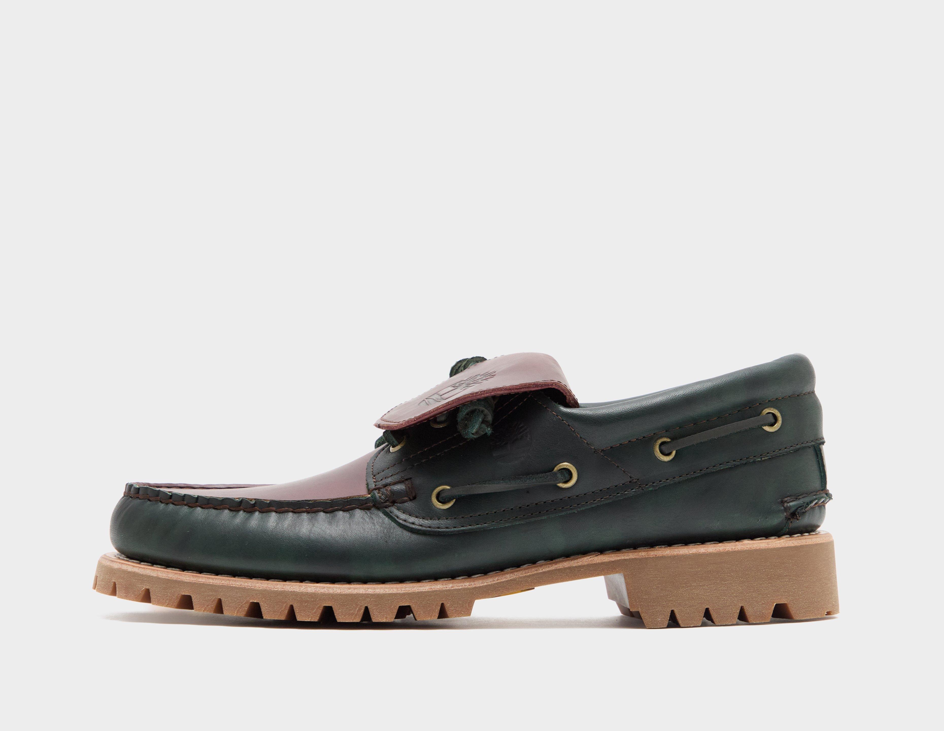 Timberland Authentic 3-Eye Lug Boat Shoe Brown in  Men's Size 9.5