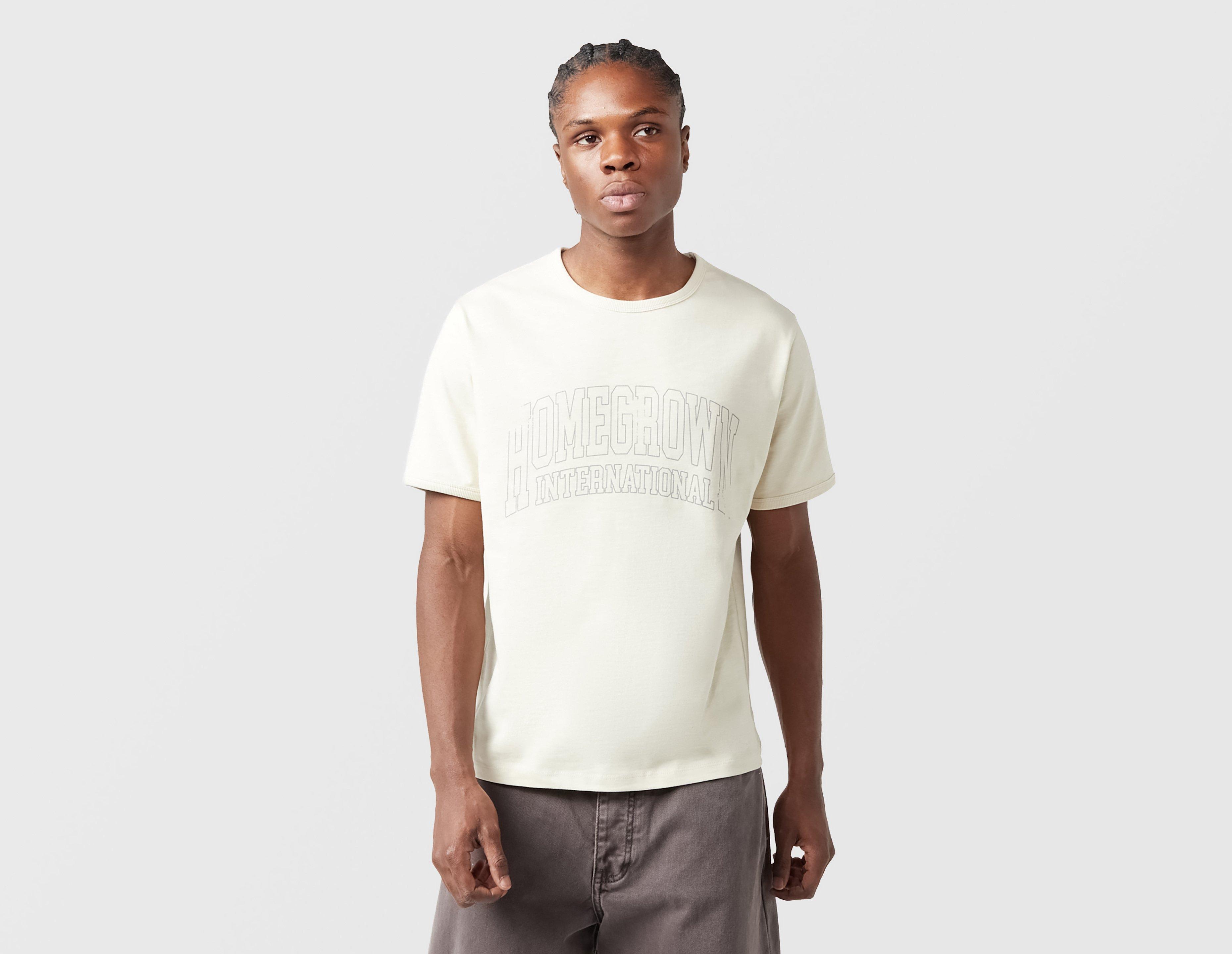 Home Grown International Ringer T-Shirt Beige in  Men's Size Small