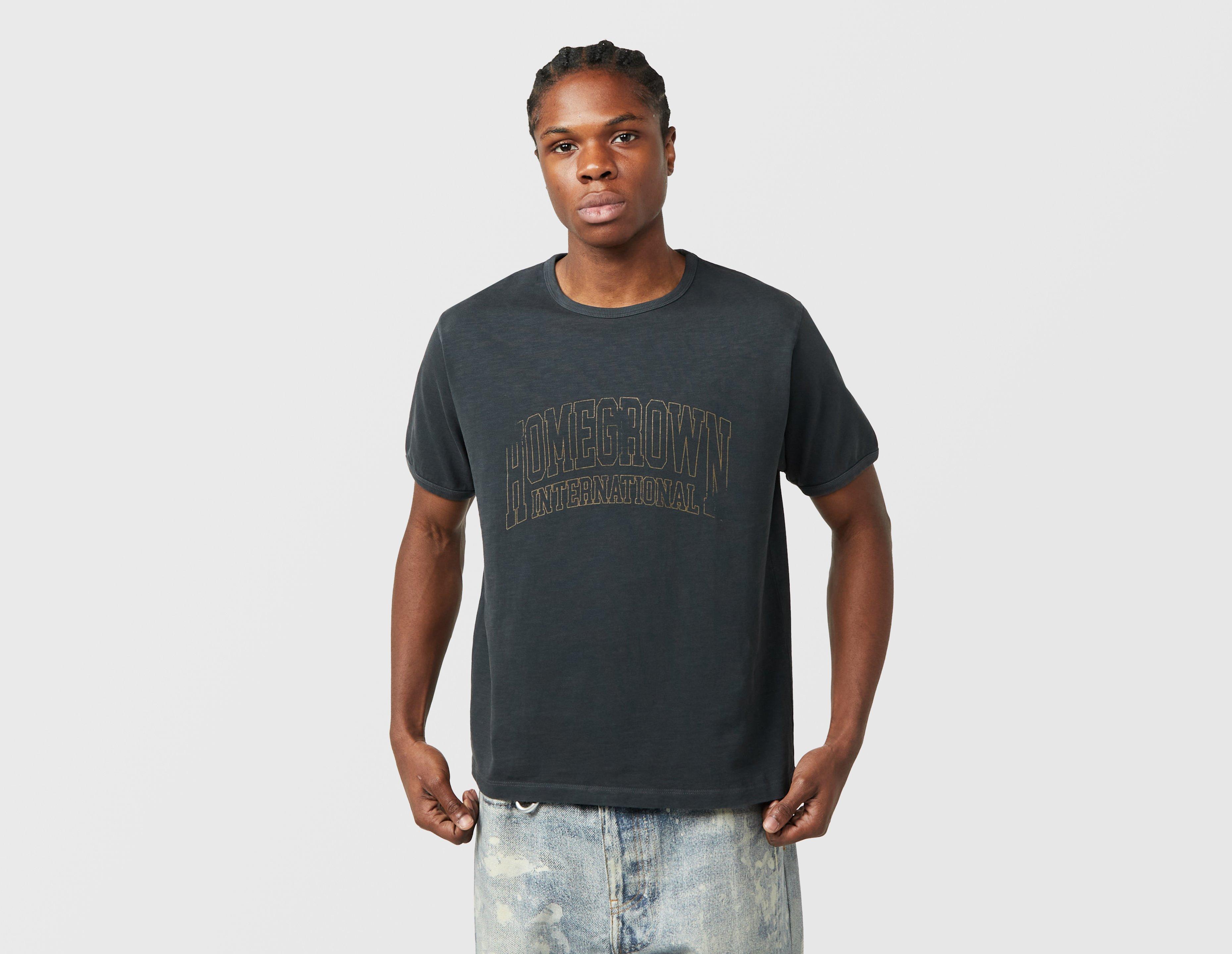 Home Grown International Ringer T-Shirt Black in  Men's Size Small