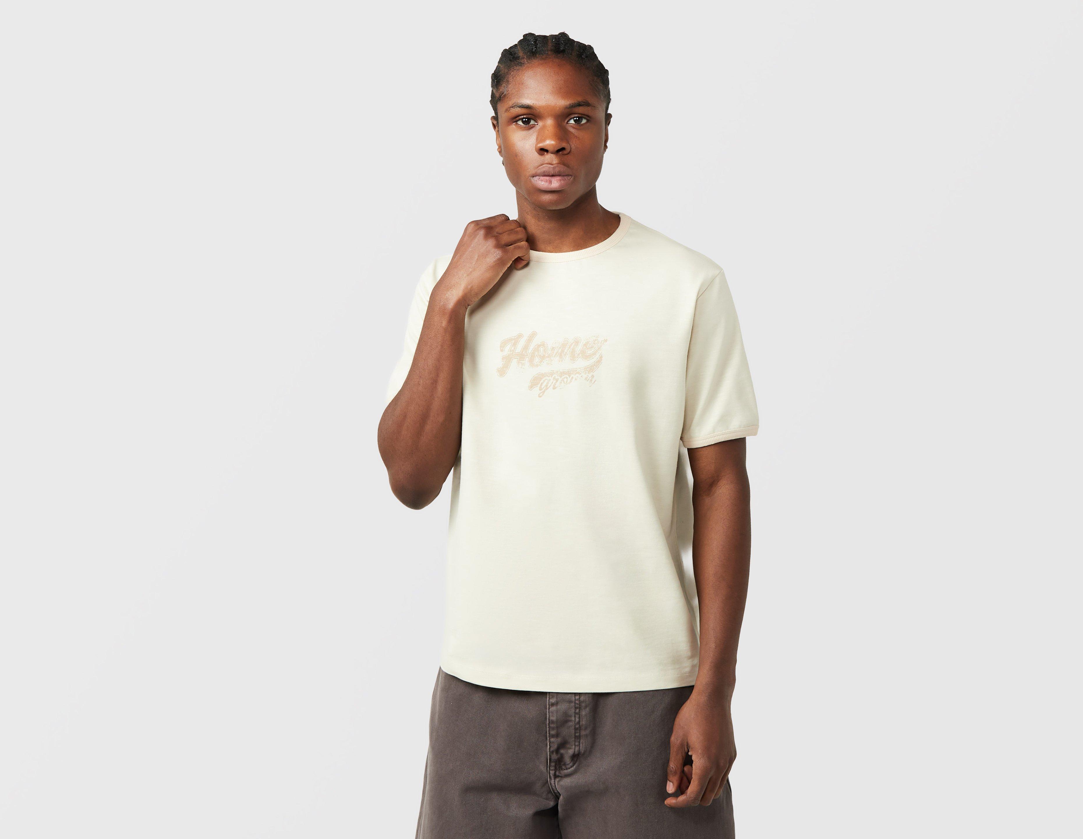 Home Grown Hermano Ringer T-Shirt Beige in  Men's Size Small