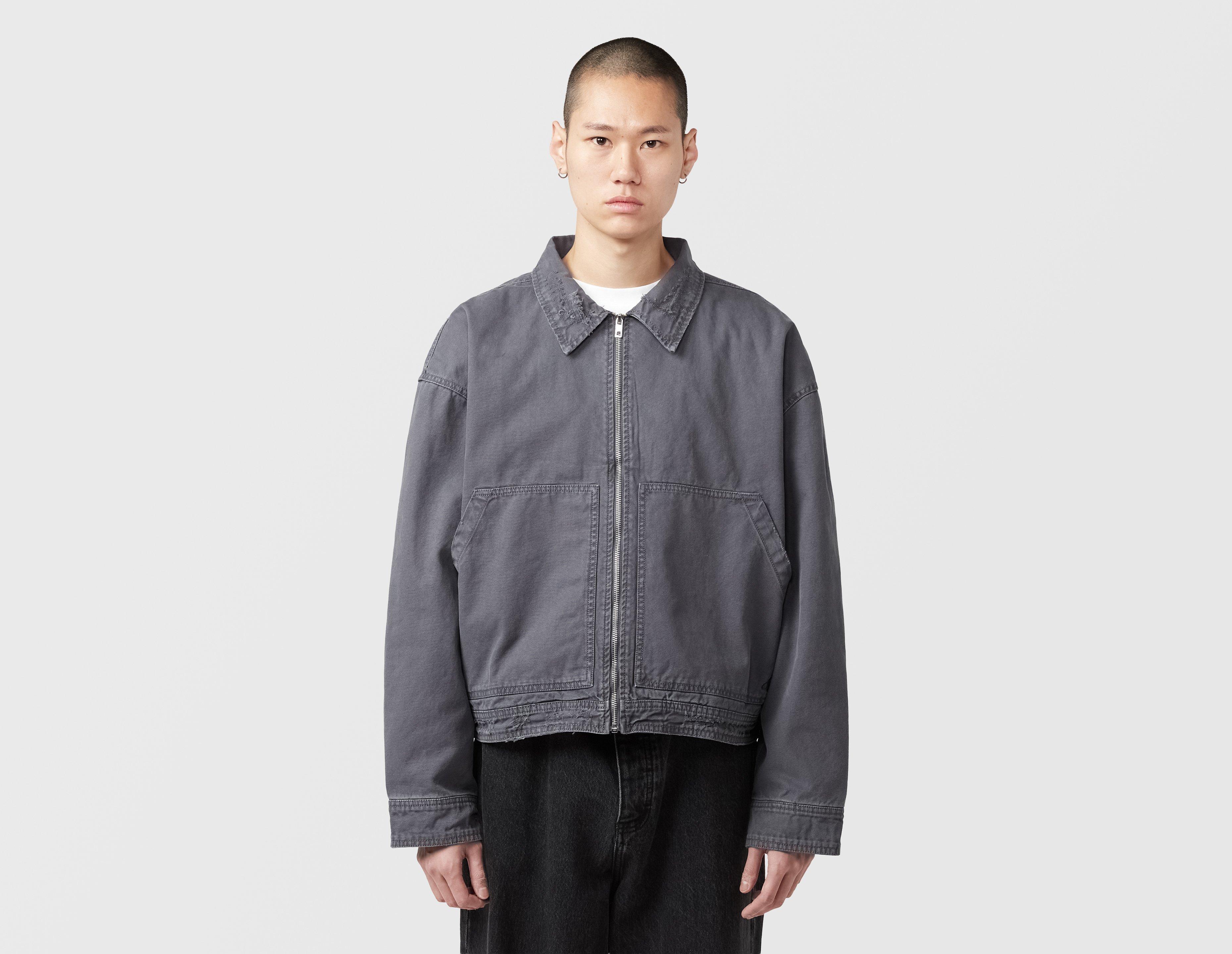 Home Grown Distressed Marker Jacket Grey in  Men's Size Large