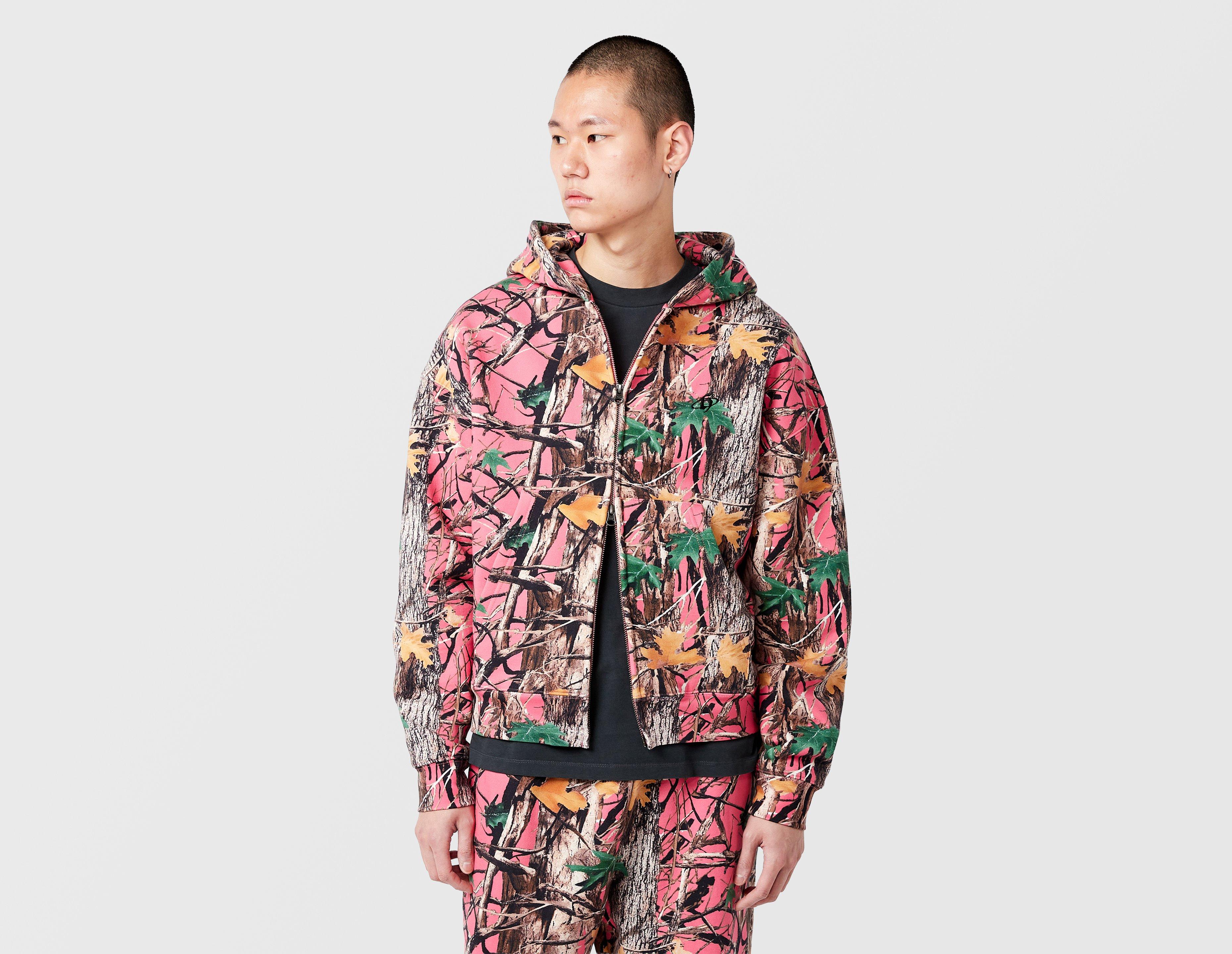 Home Grown Brutal Tree Camo Zip Hoodie Pink in  Men's Size Large