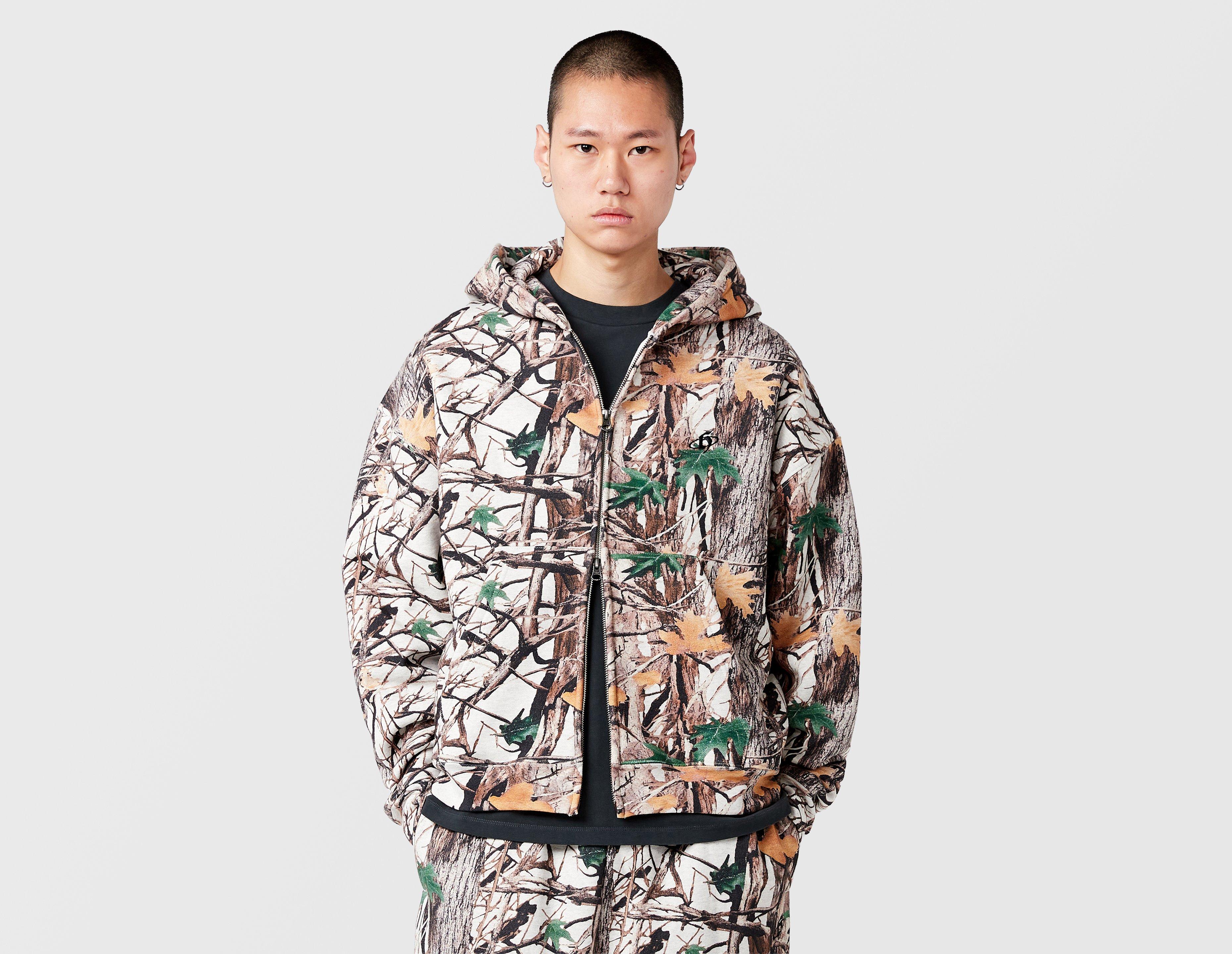 Home Grown Brutal Tree Camo Zip Hoodie Beige in  Men's Size Medium