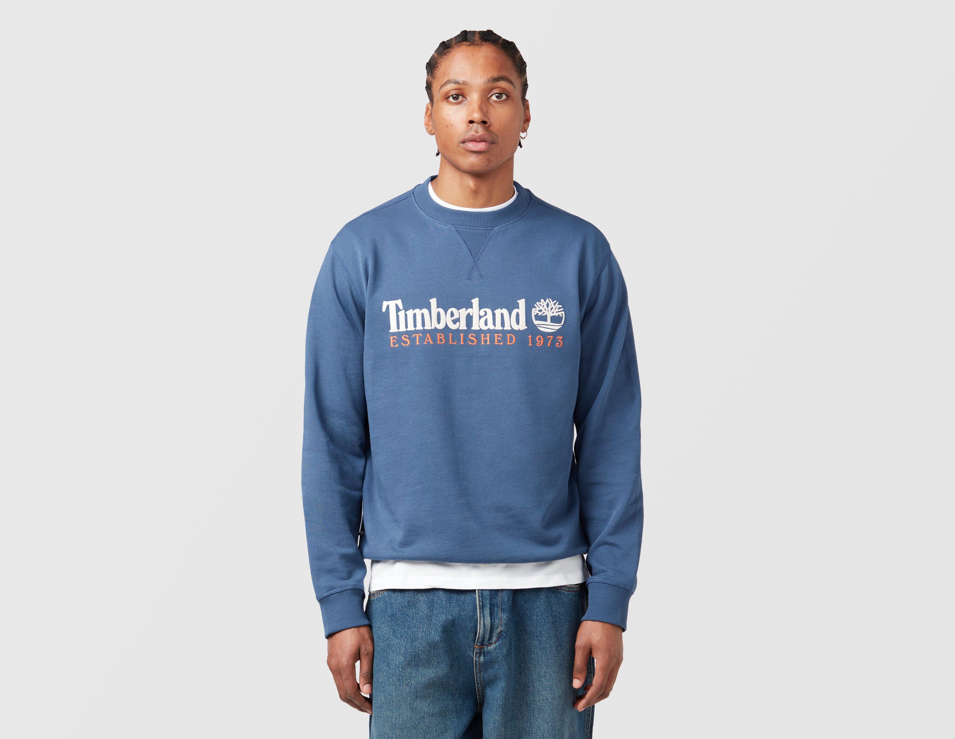 Timberland Embroidery Logo Sweatshirt Blue in  Men's Size Large