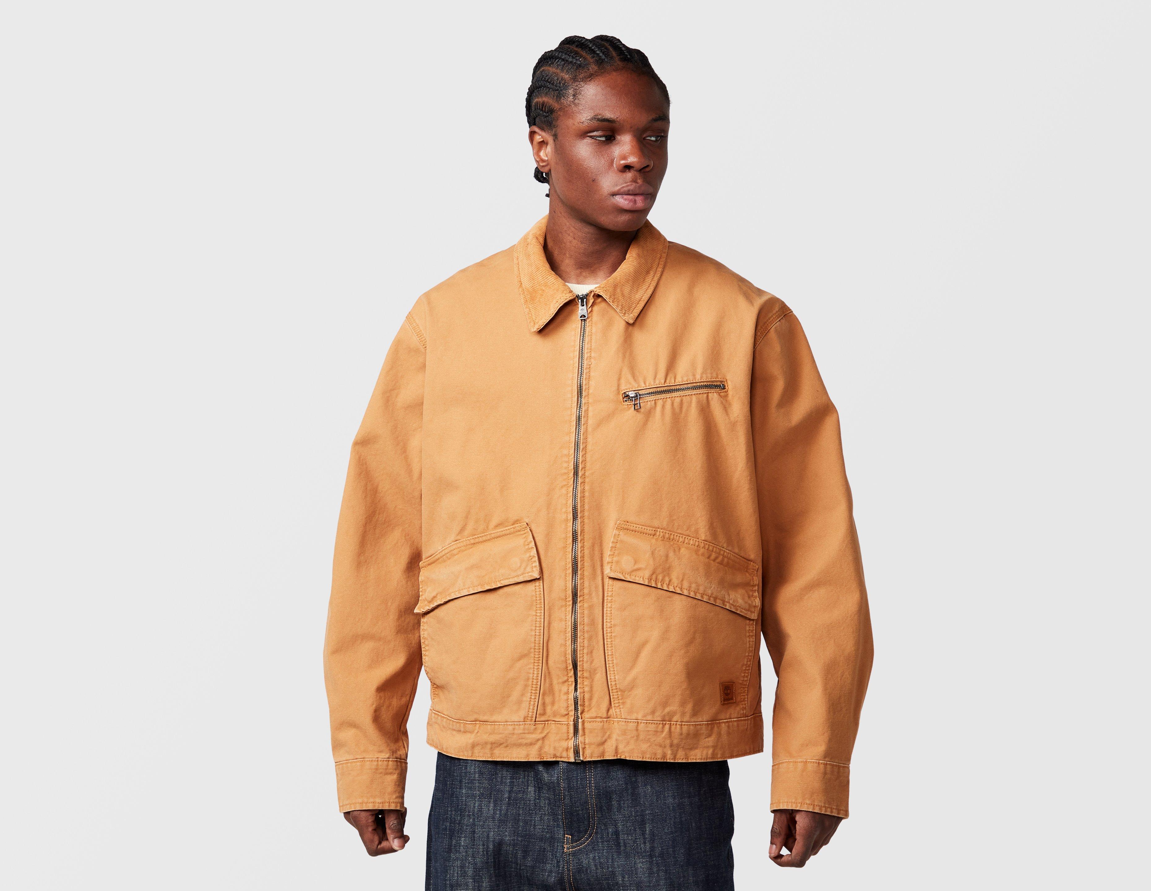 Timberland Washed Canvas Jacket Brown in  Men's Size XL
