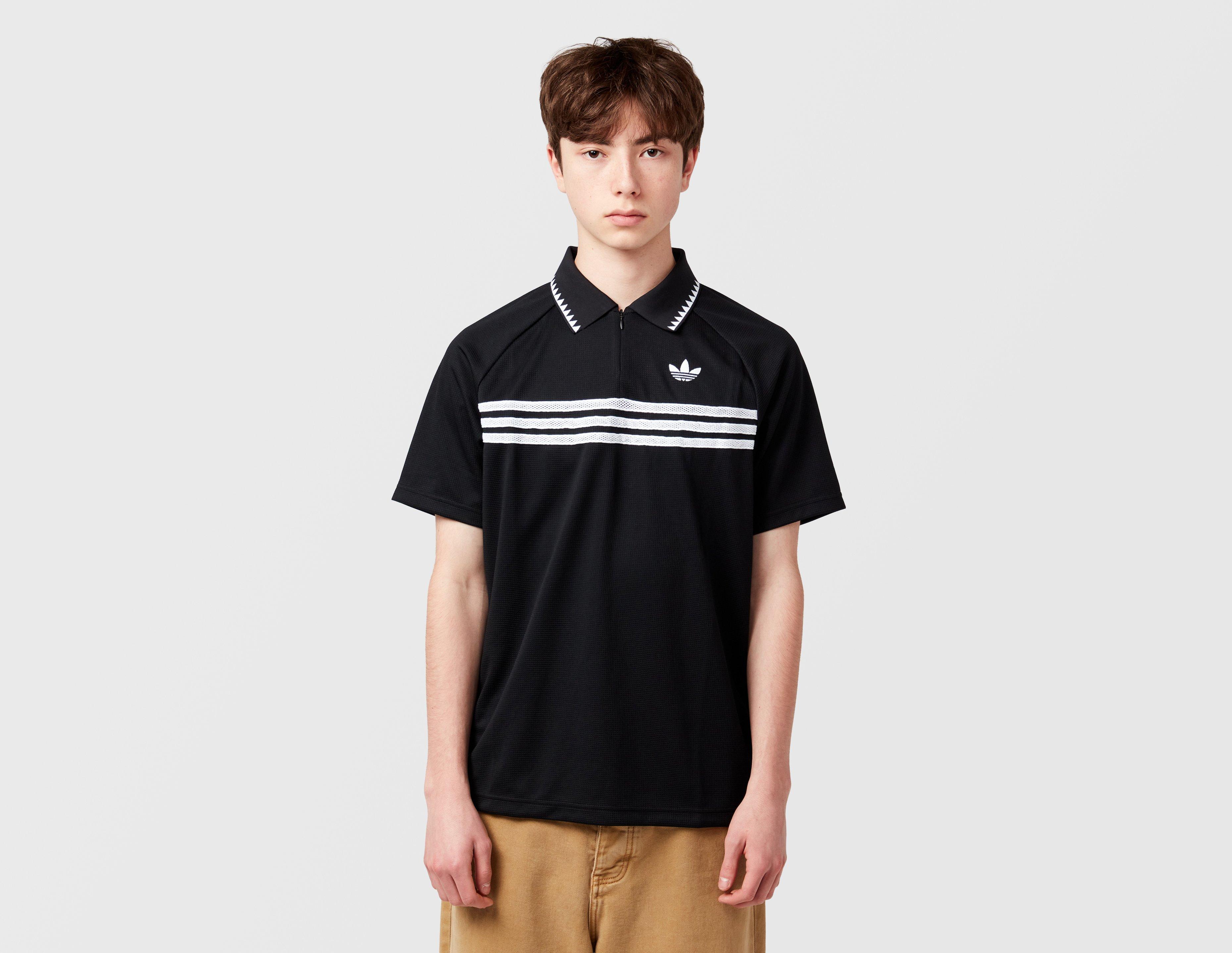 Adidas Originals Chest Stripes Slim Polo Black in  Men's Size XL