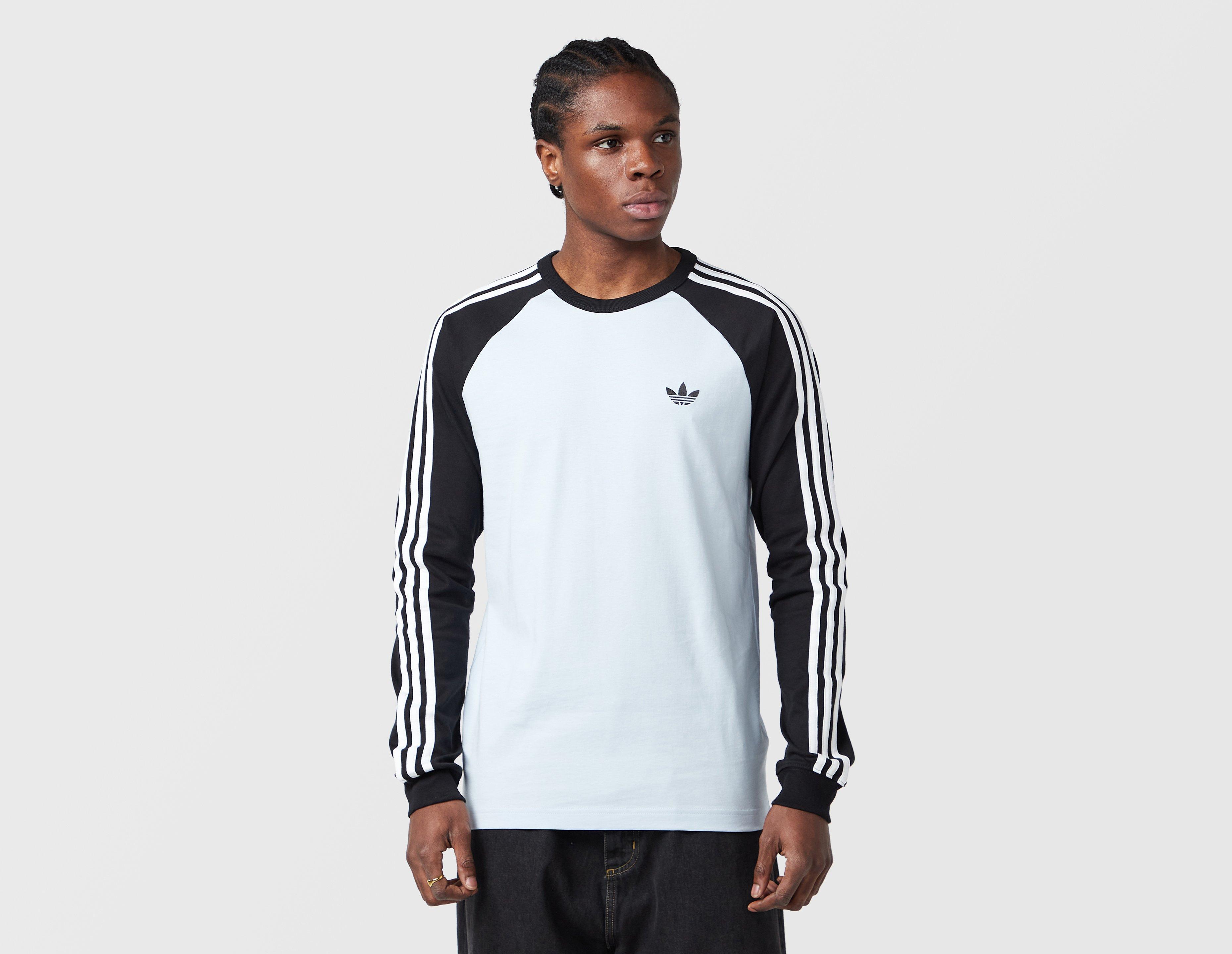Adidas Adicolor Classics 3-Stripes Long Sleeve T-Shirt Blue in  Men's Size Small