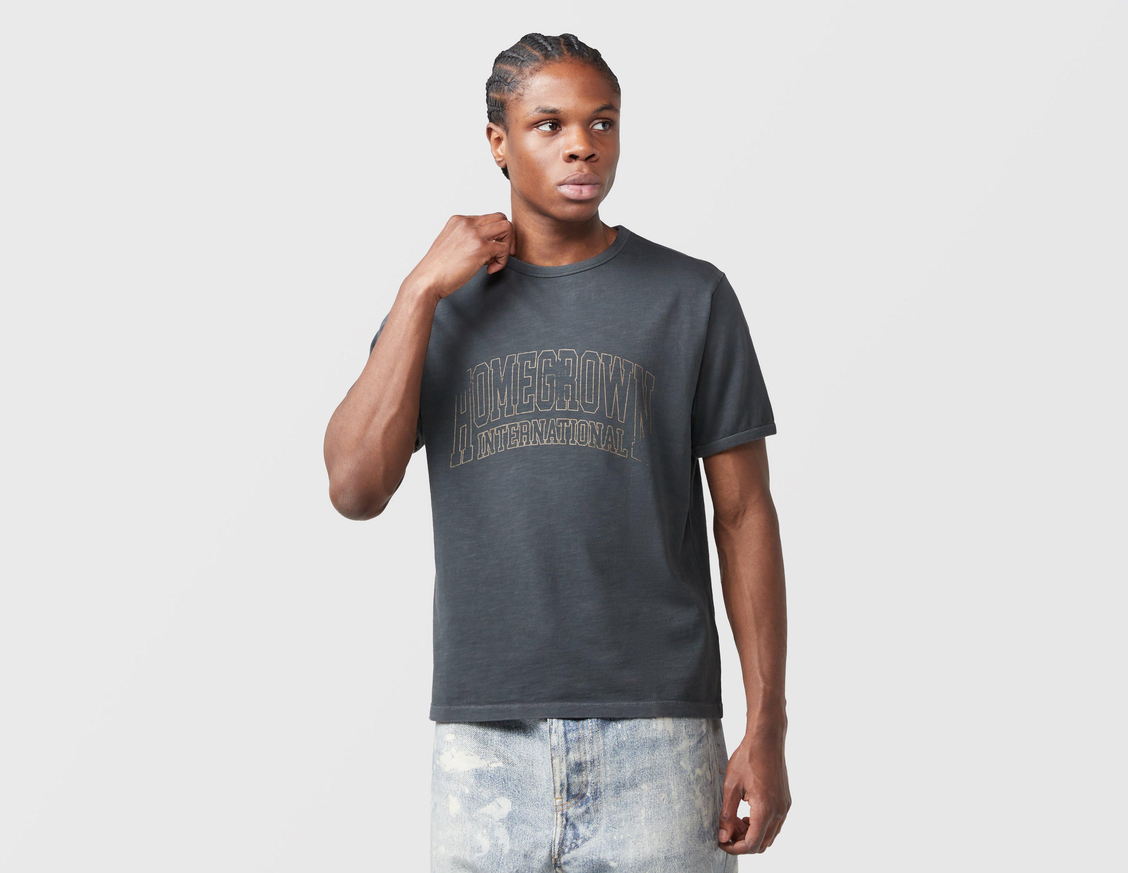 Home Grown International Ringer T-Shirt Grey in  Men's Size Small