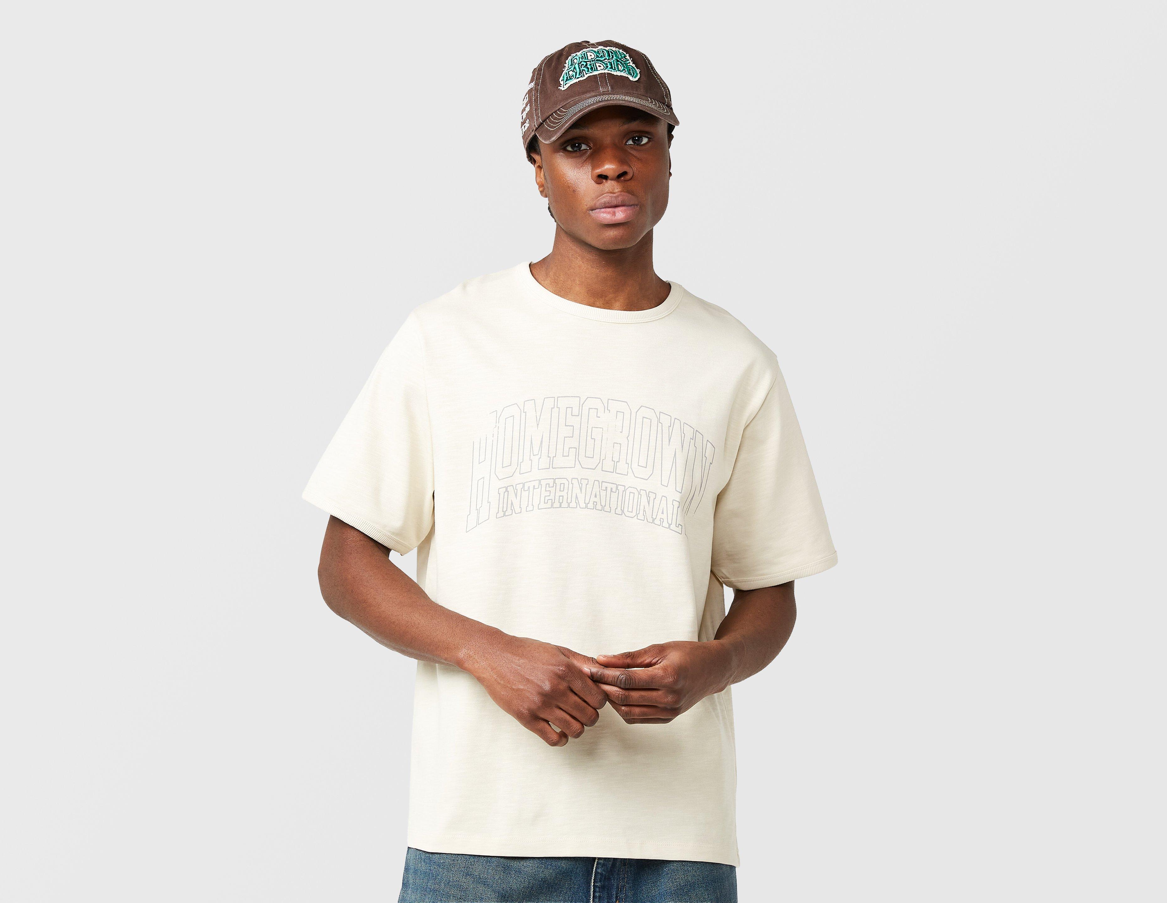 Home Grown International Ringer T-Shirt Beige in  Men's Size Small