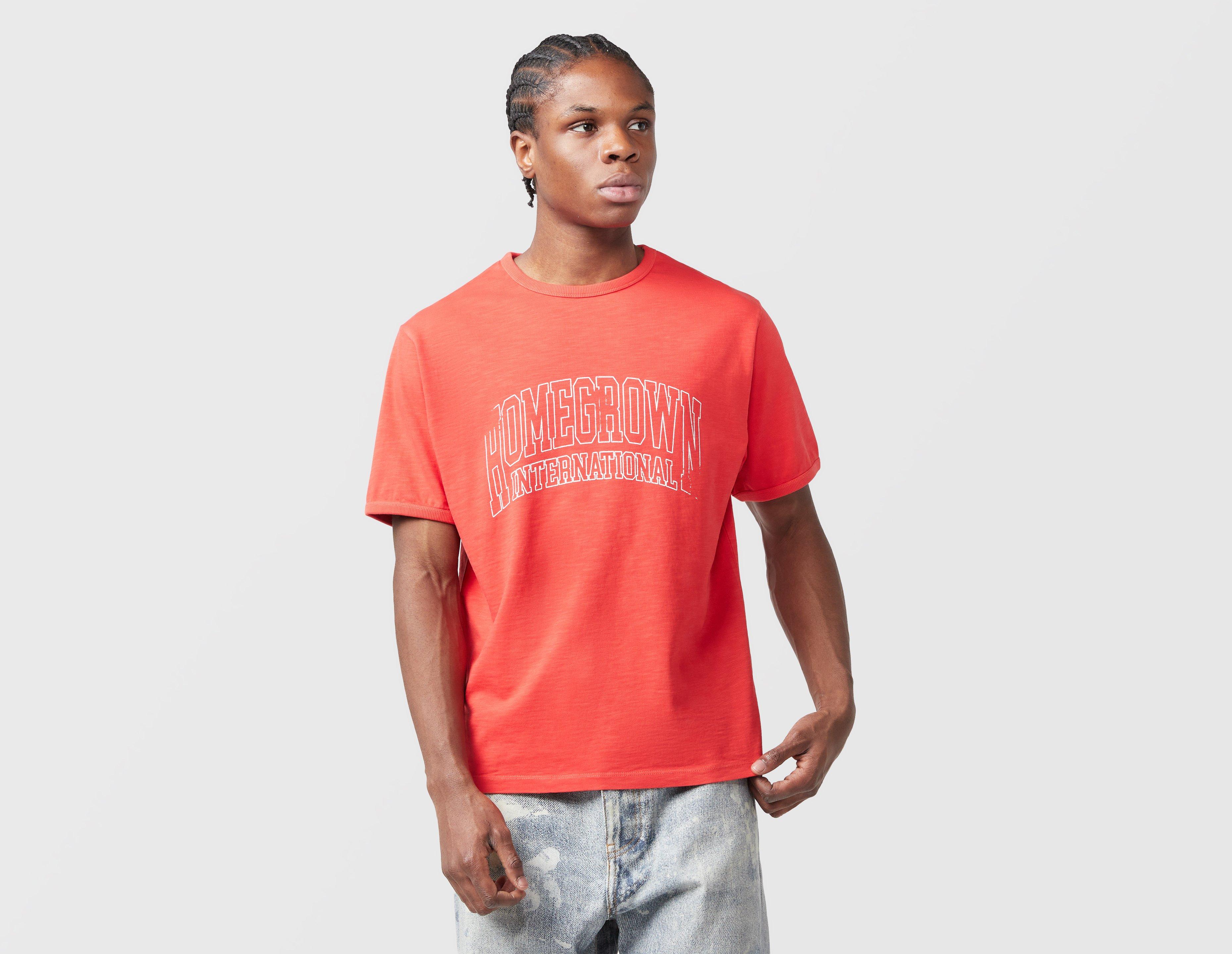 Home Grown International Ringer T-Shirt Red in  Men's Size Small