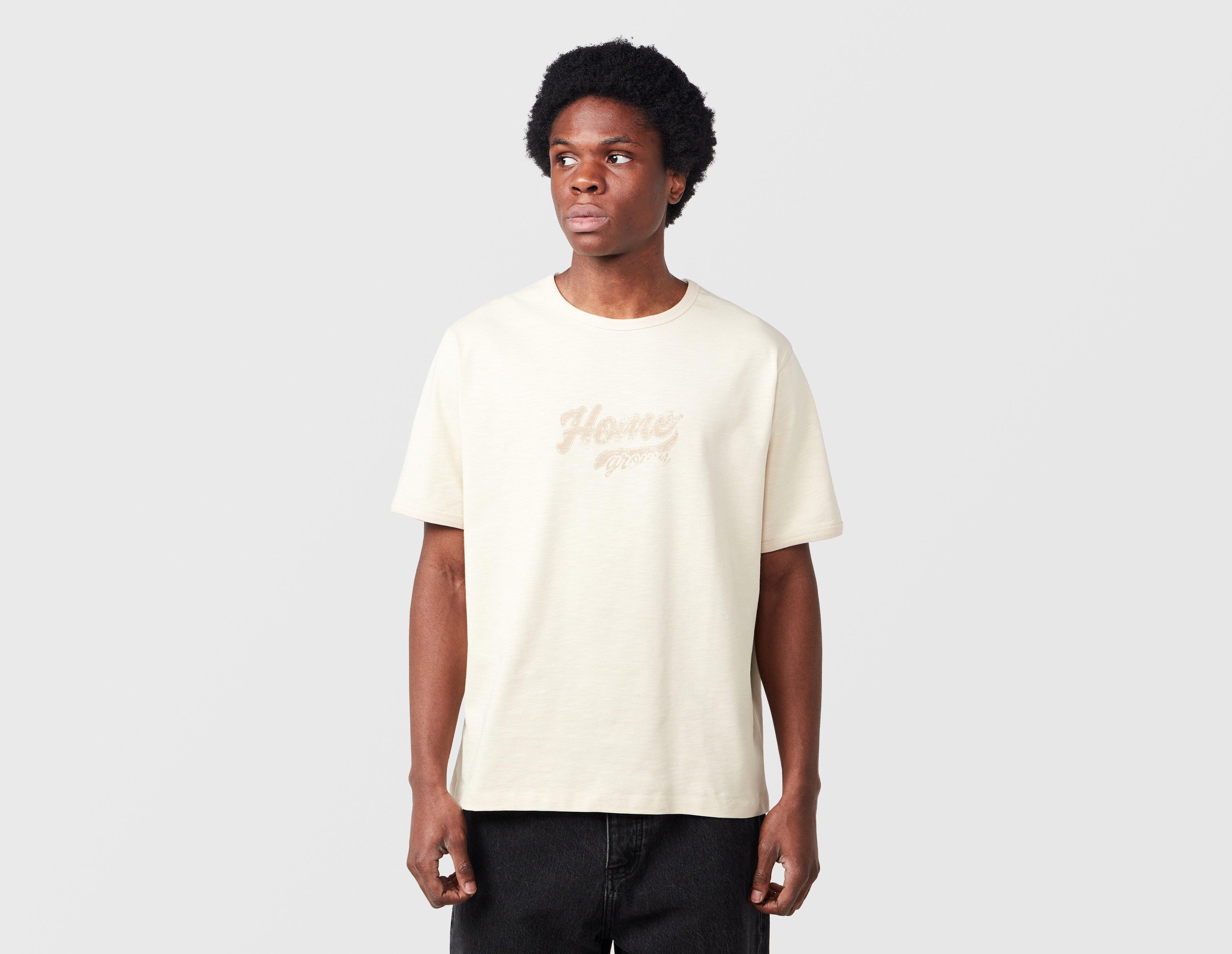 Home Grown Hermano Ringer T-Shirt Beige in  Men's Size Small