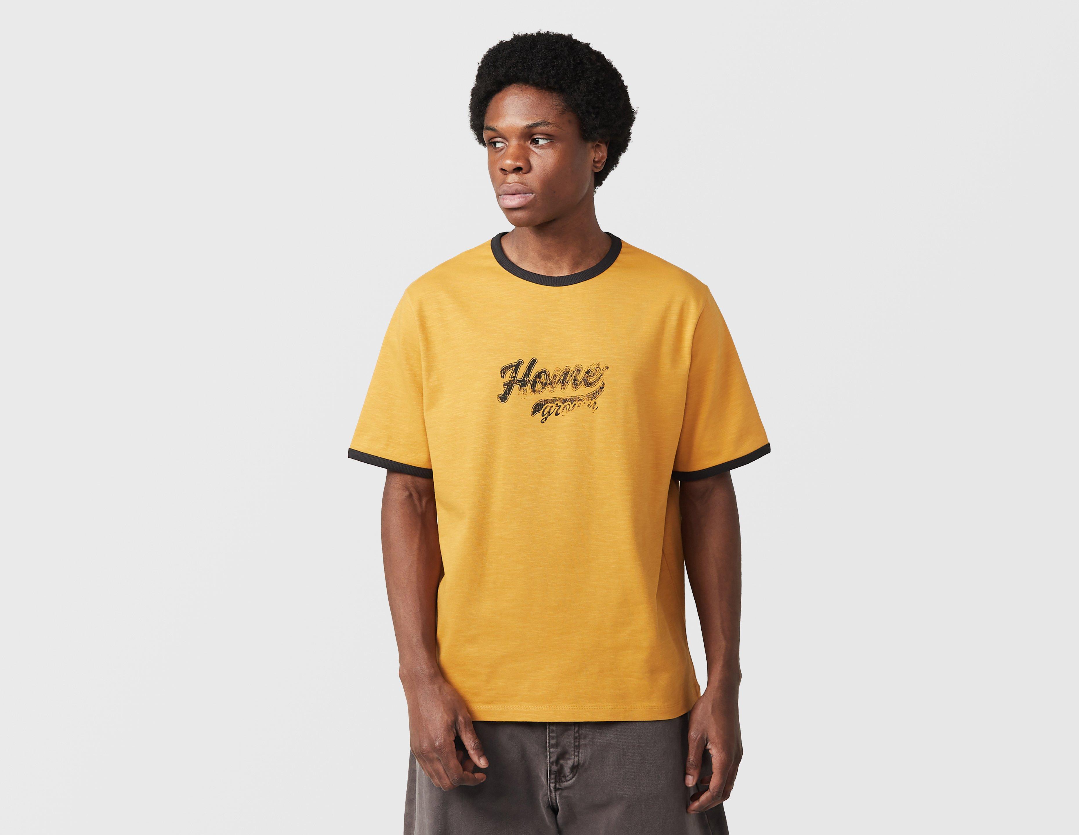 Home Grown Hermano Ringer T-Shirt Yellow in  Men's Size Small