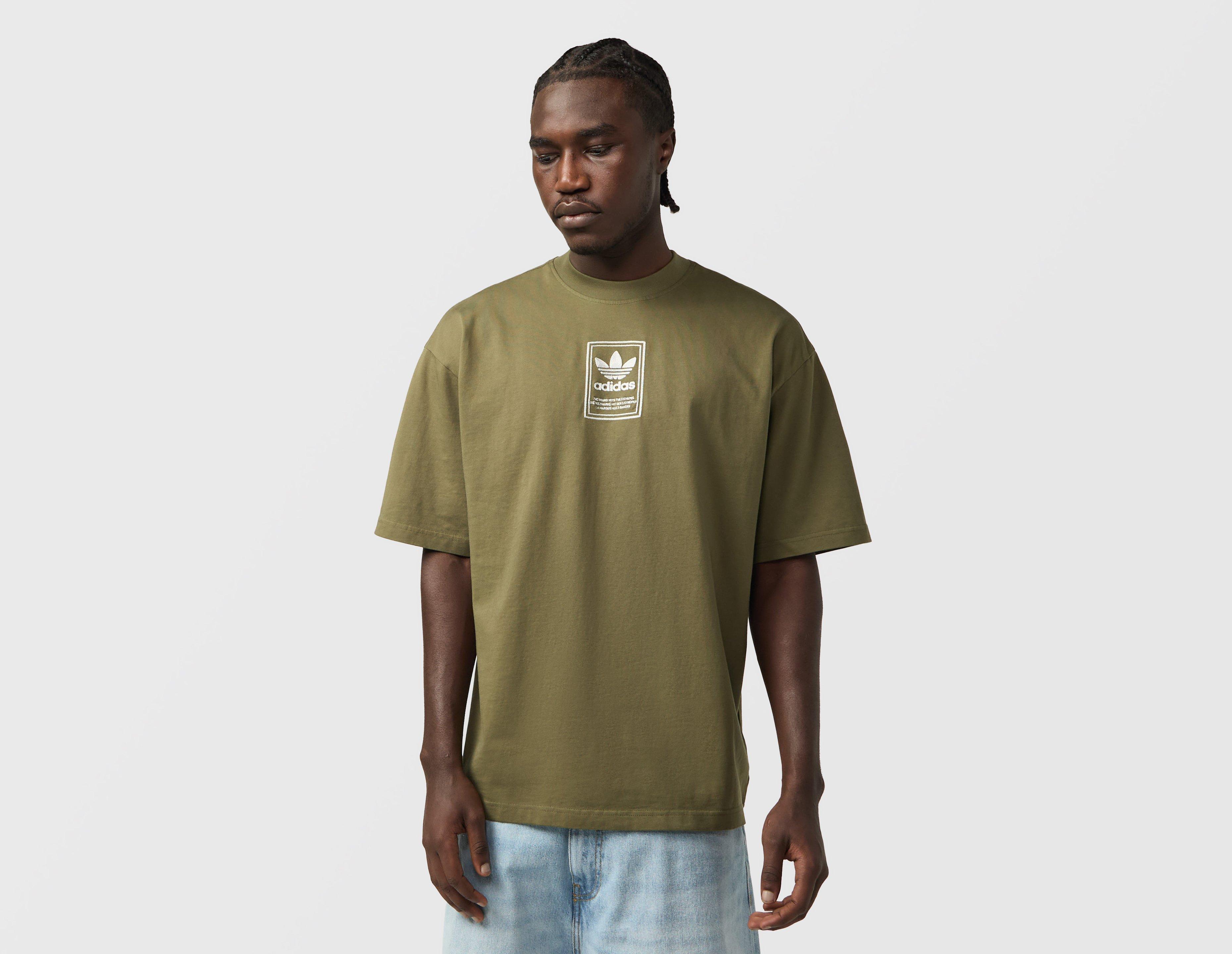 Adidas Originals Elevated Graphic T-Shirt Green in  Men's Size Medium