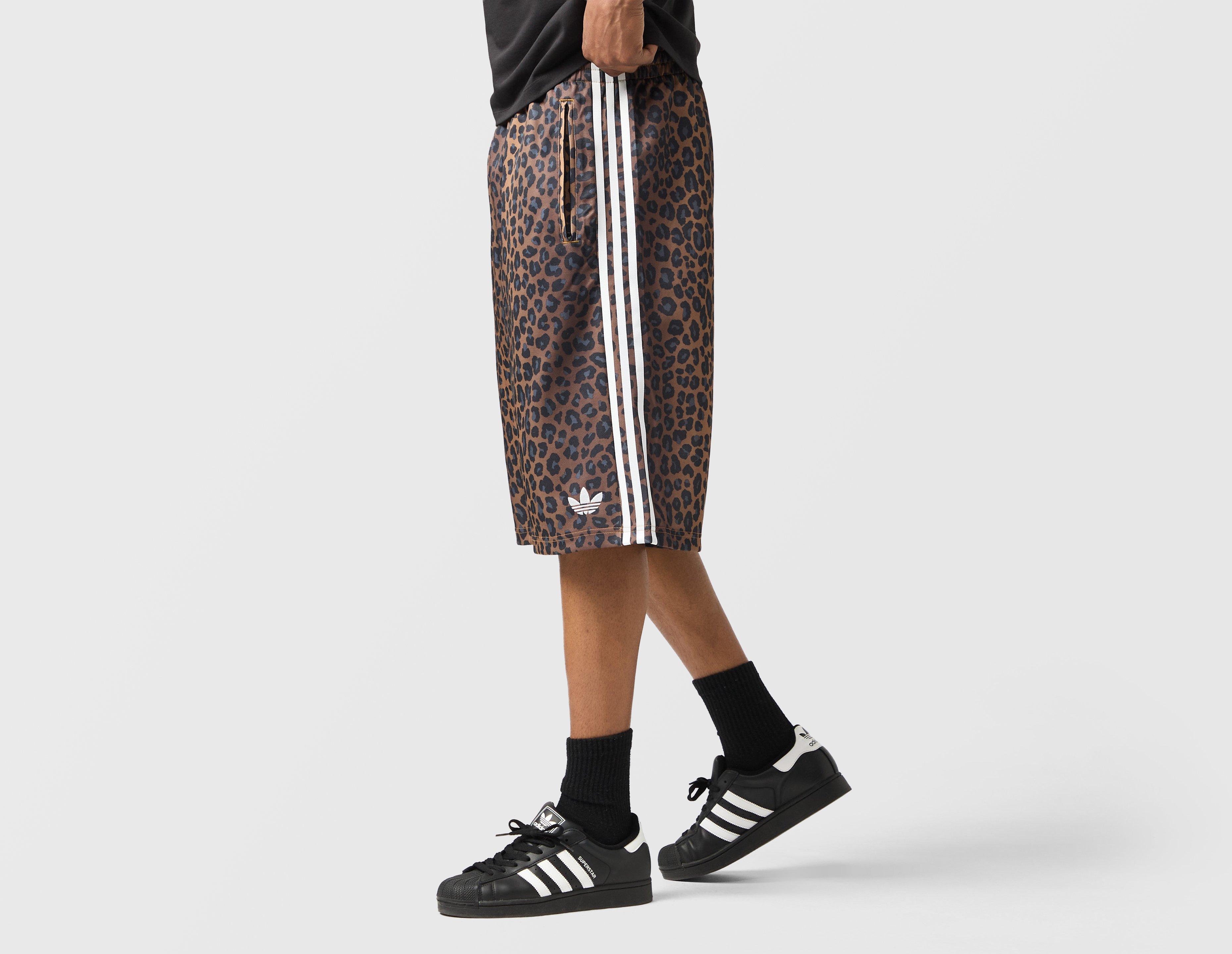 Adidas Originals Oversized Leopard Shorts Brown in  Men's Size Small