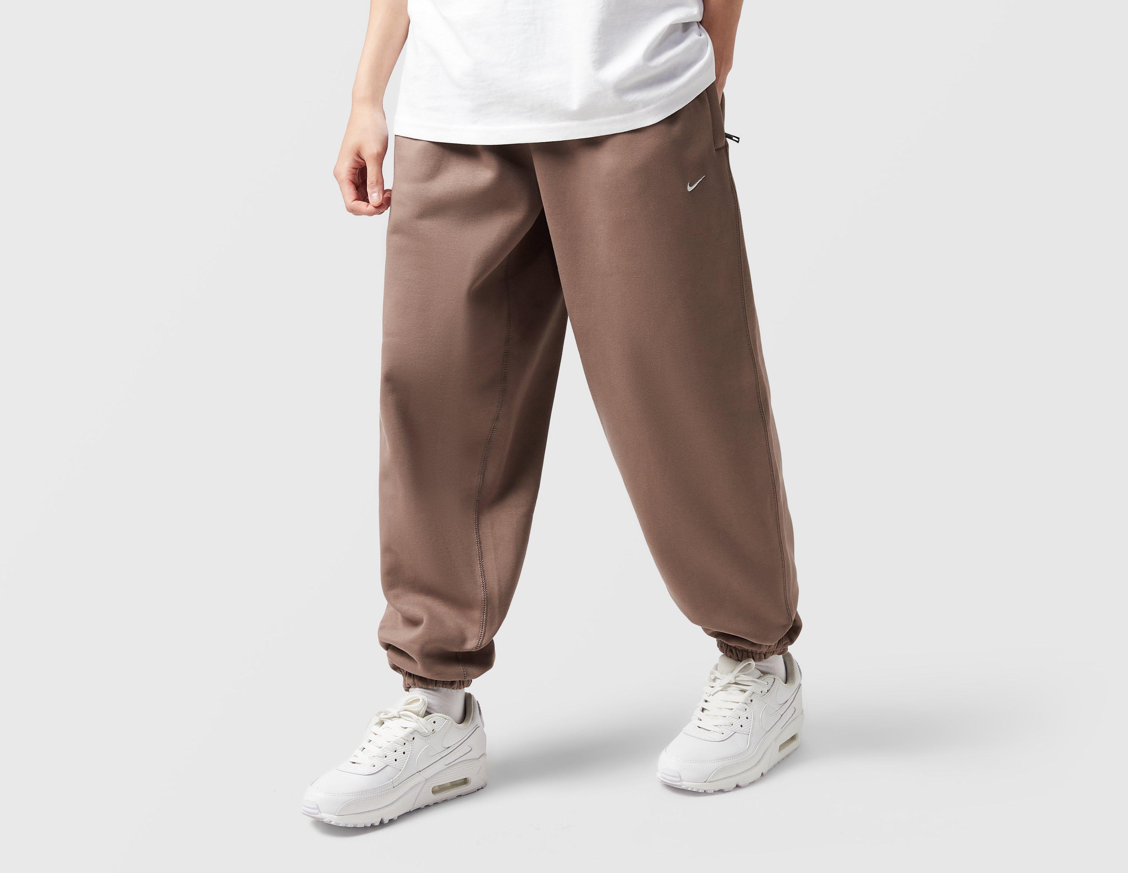 Nike Solo Swoosh Fleece Pants Brown in  Men's Size Medium