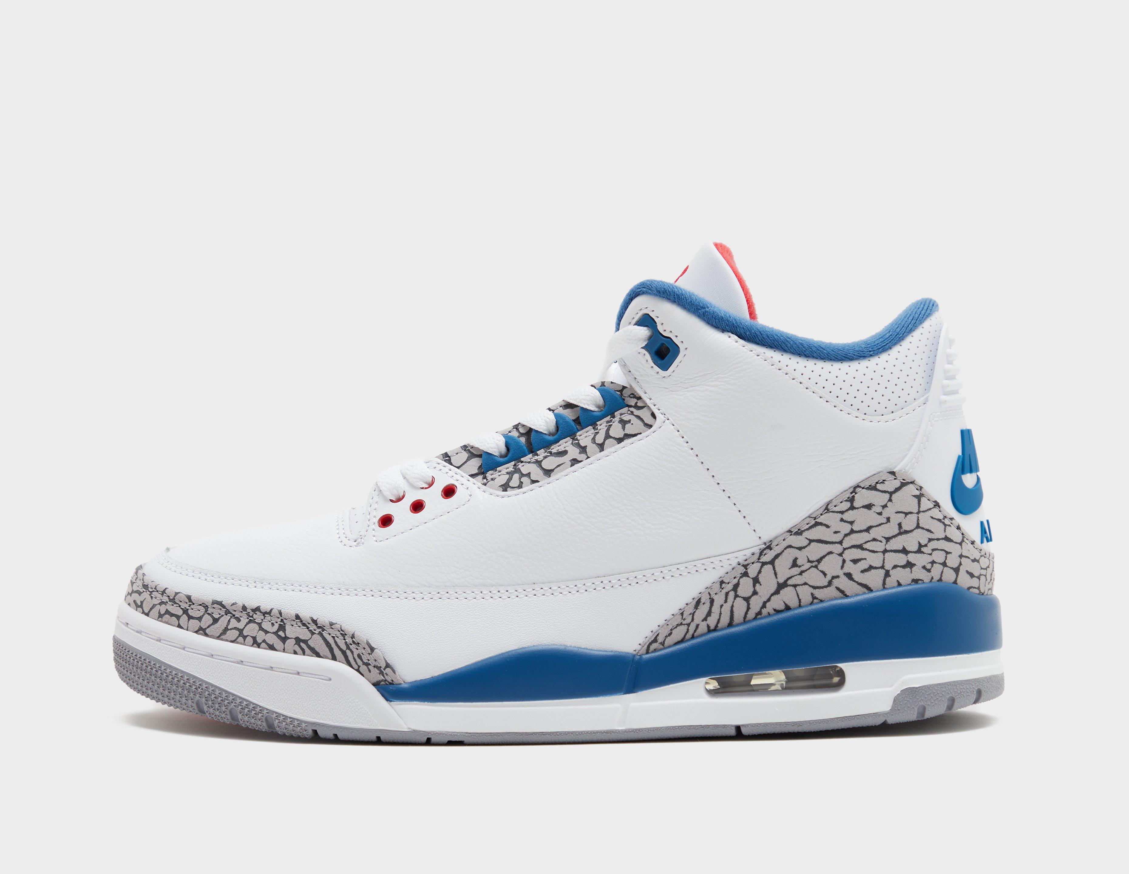 Jordan Air 3 Retro 'True Blue' White in  Men's Size 10