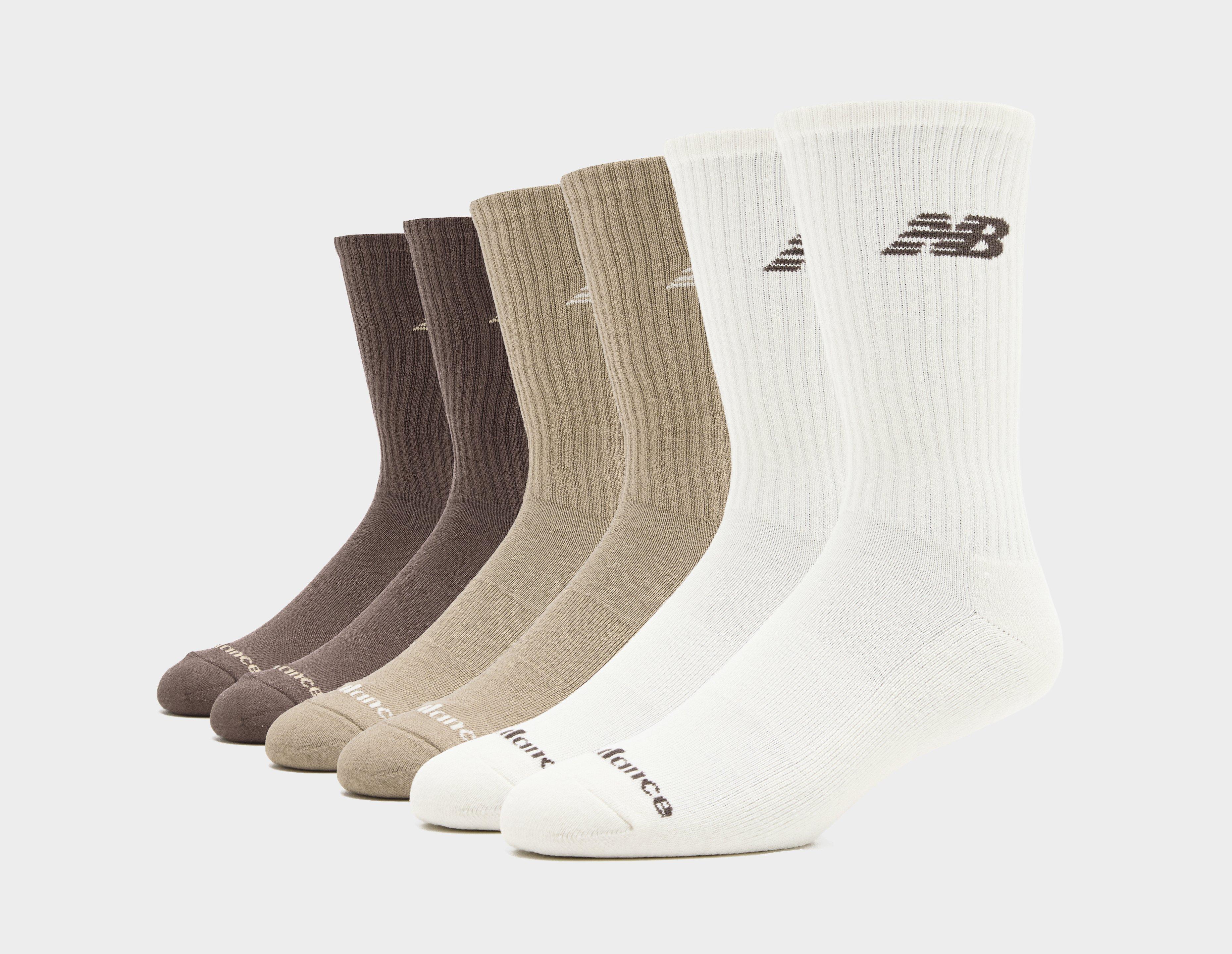 New Balance 6-Pack Everyday Crew Socks  in   Size 4-6.5UK