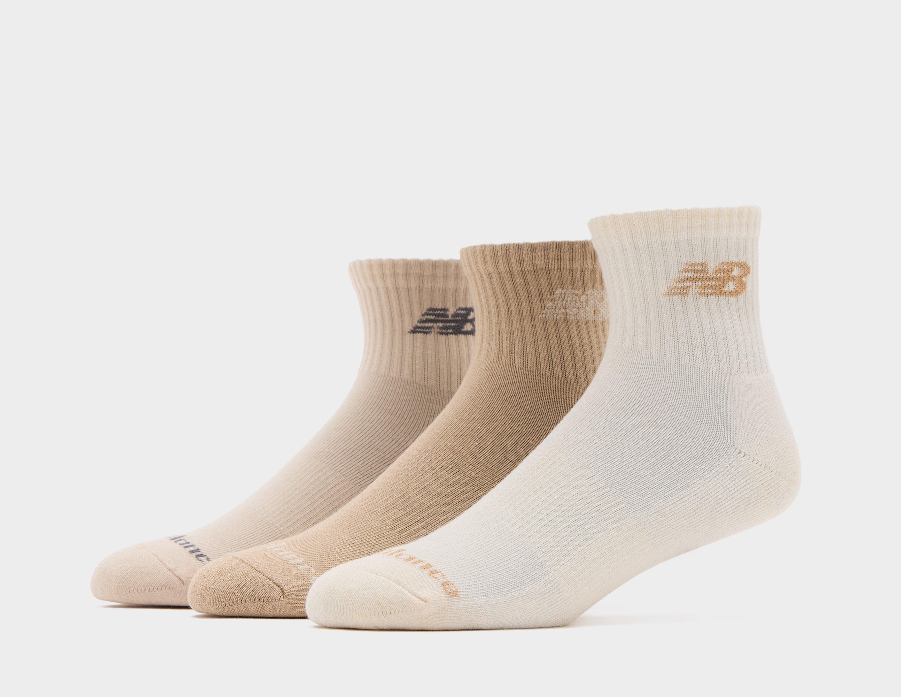 New Balance 3-Pack Everyday Quarter Socks  in   Size 7-8.5UK