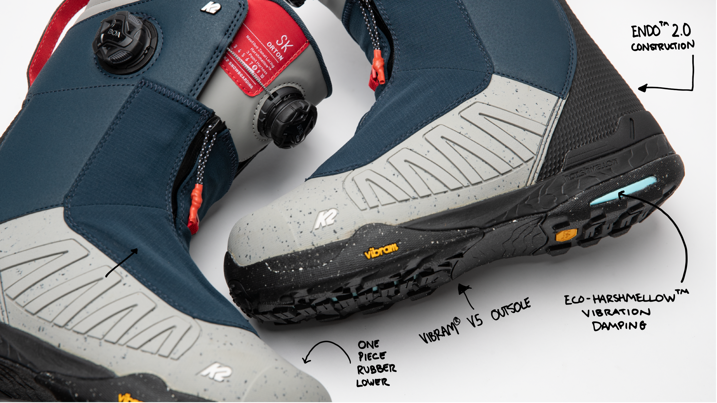 スノーボード　ブーツ　22-23 K2 SK ORTON ダブルBOA スノーボード ブーツ 22-23 K2 SK ORTON ダブルBOA スノーボード