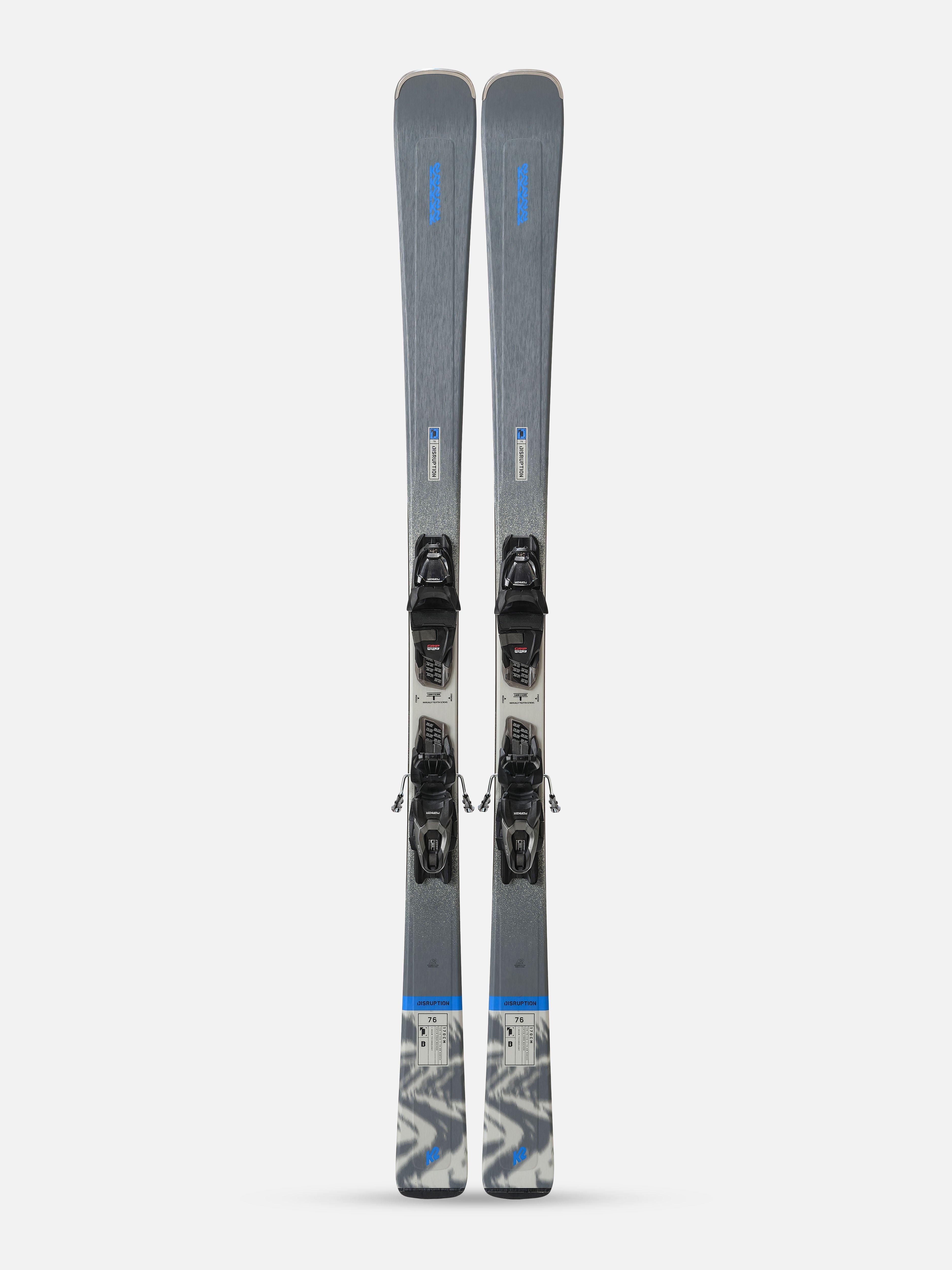 K2 DISRUPTION 76 QUIKCLIK FREE 23-24年モデル K2 Disruption 76 Skis + M2 10 Quikclik Bindings 2025 | evo