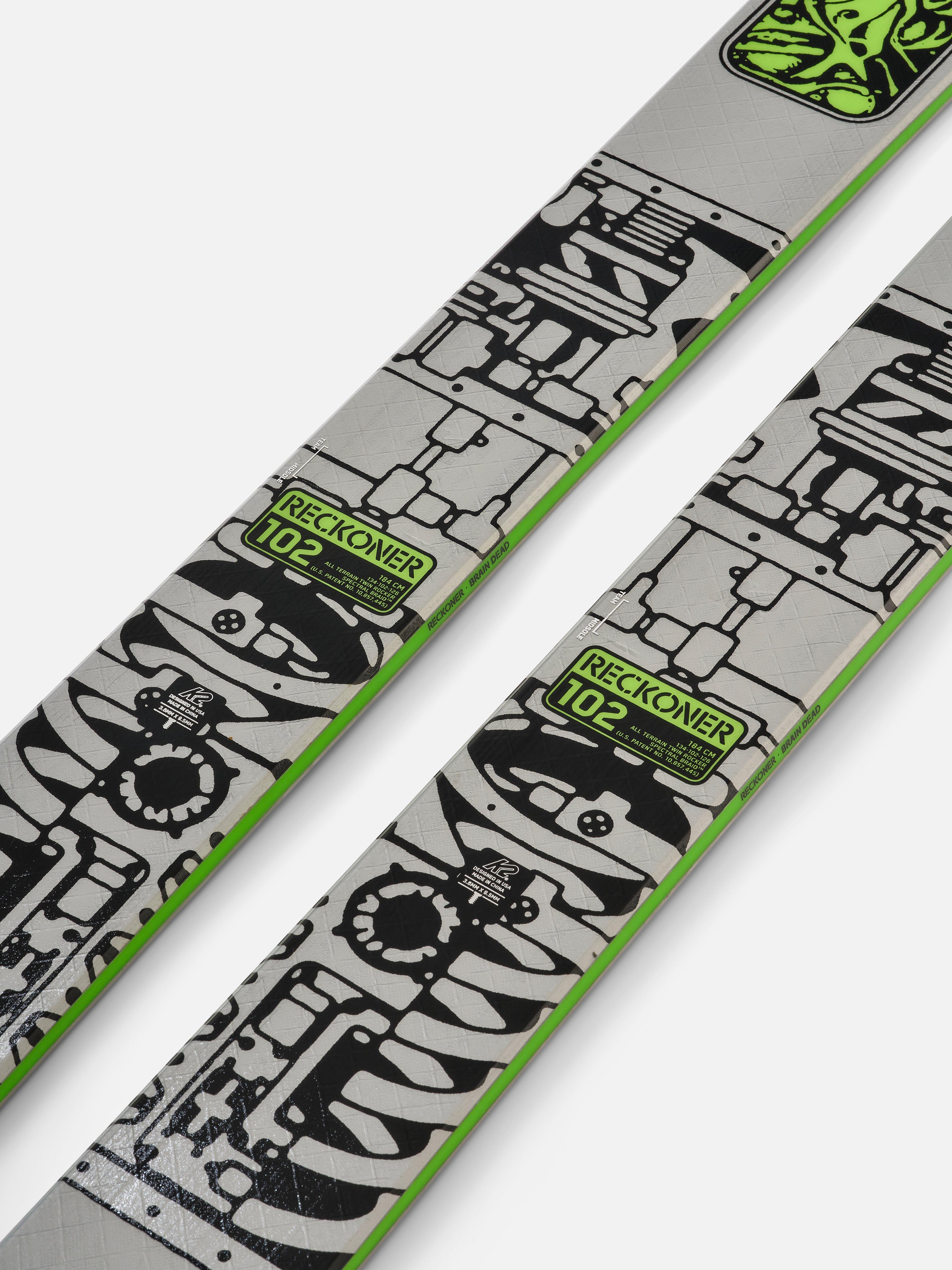 K2 X Brain Dead Reckoner 102 Skis 2025 | K2 Skis and K2 Snowboarding
