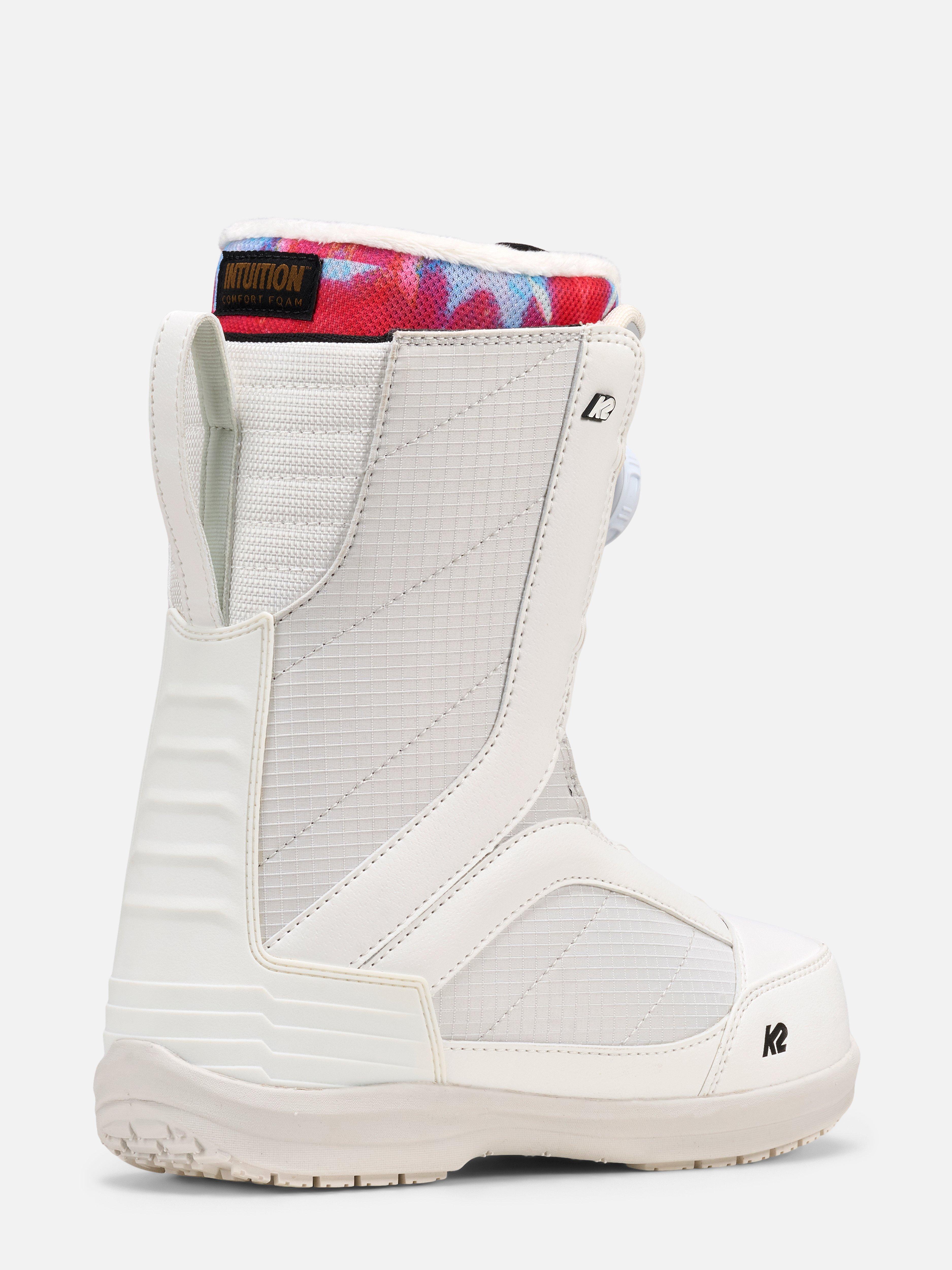 K2スノーボードブーツ 女性25cm ホワイト　BOA K2(ケーツー) スノーボード ブーツ レディース BOA ダイヤル