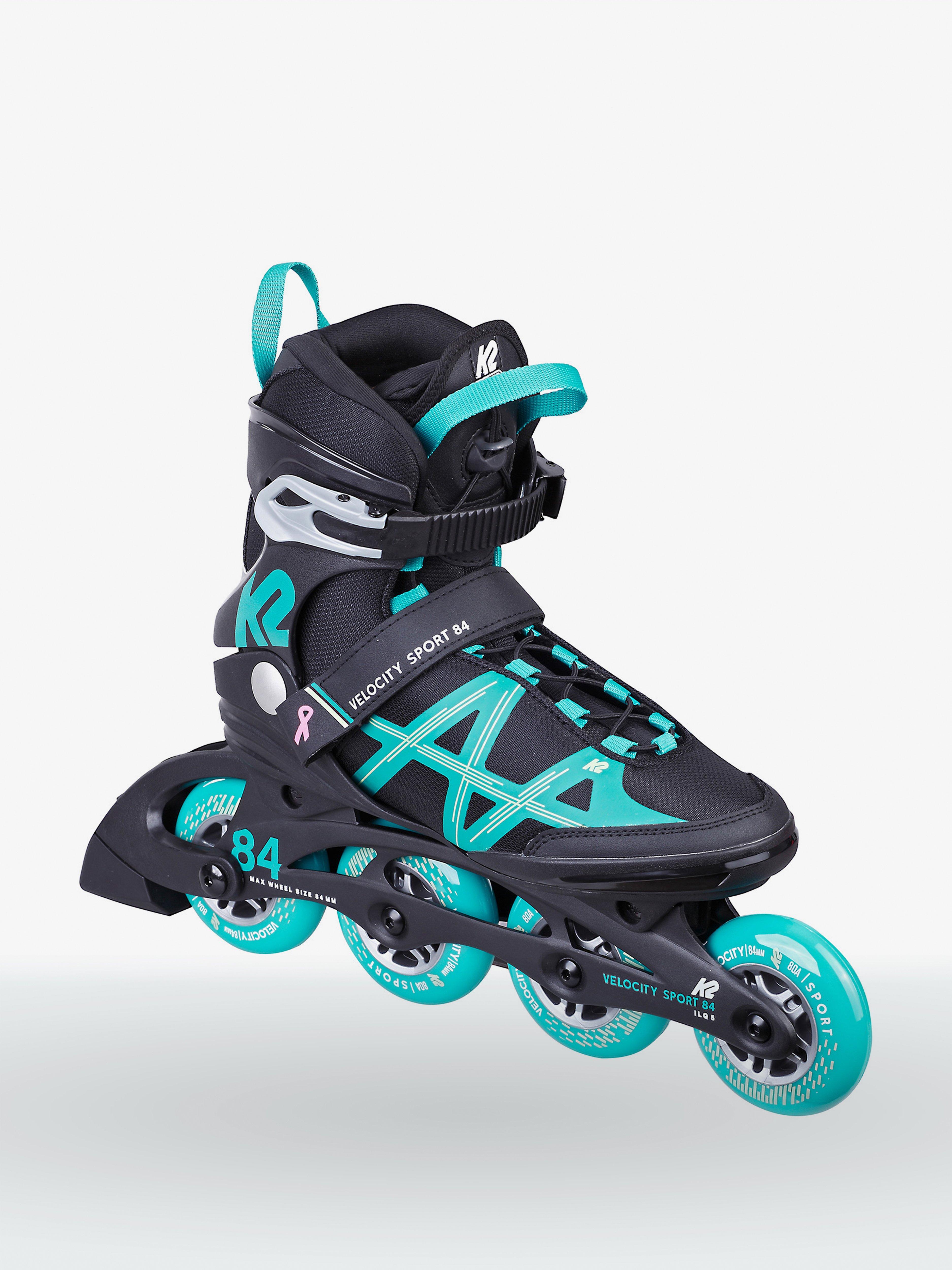 Pattini In Linea K2 Alexis 84 BOA Donna - Neri/Blu Con Ruote 84mm - Foto 8