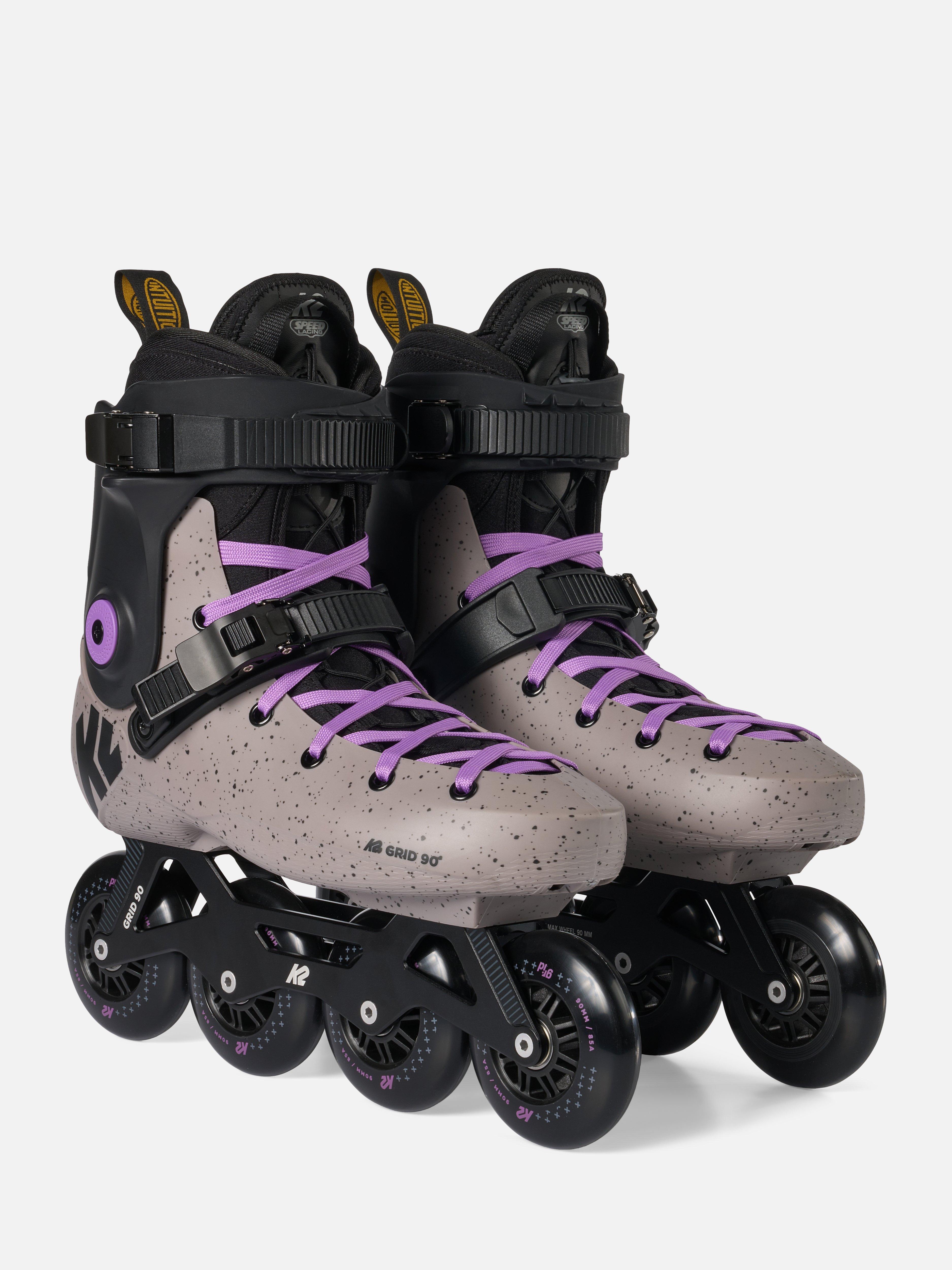 K2 Lil Kat ビンディング 120cm板 セット キッズ用 紫 K2 Grid 90 Inline Skates 2026 | K2 Skates